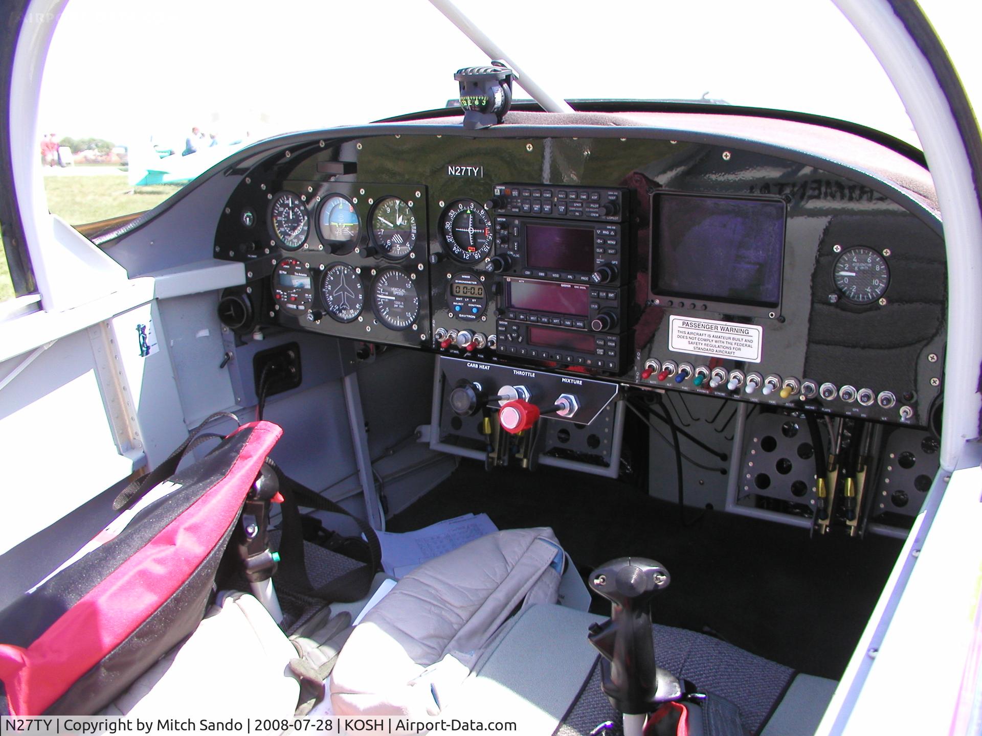 N27TY, 2005 Vans RV-7 C/N 70965, EAA AirVenture 2008.
