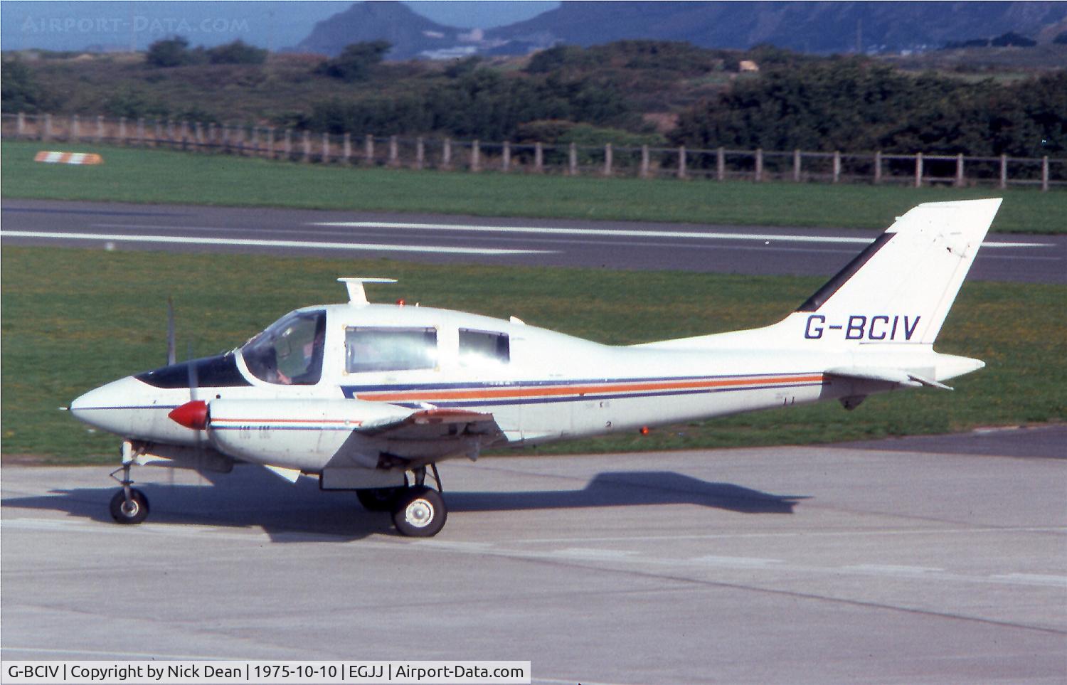 G-BCIV, 1965 Beagle B-206 Series 1 C/N B025, Scanned from a slide from back in my early days of spotting
