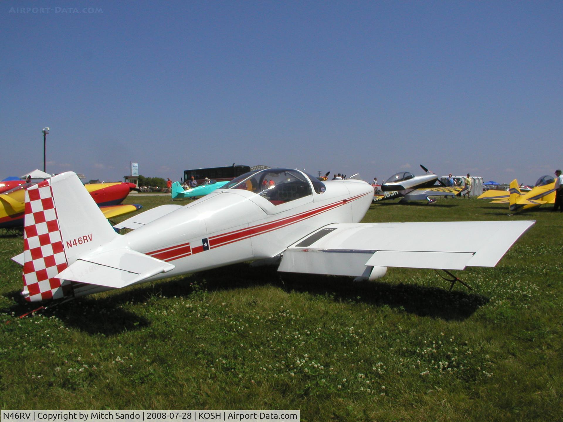 N46RV, 1996 Vans RV-6 C/N 20483, EAA AirVenture 2008.