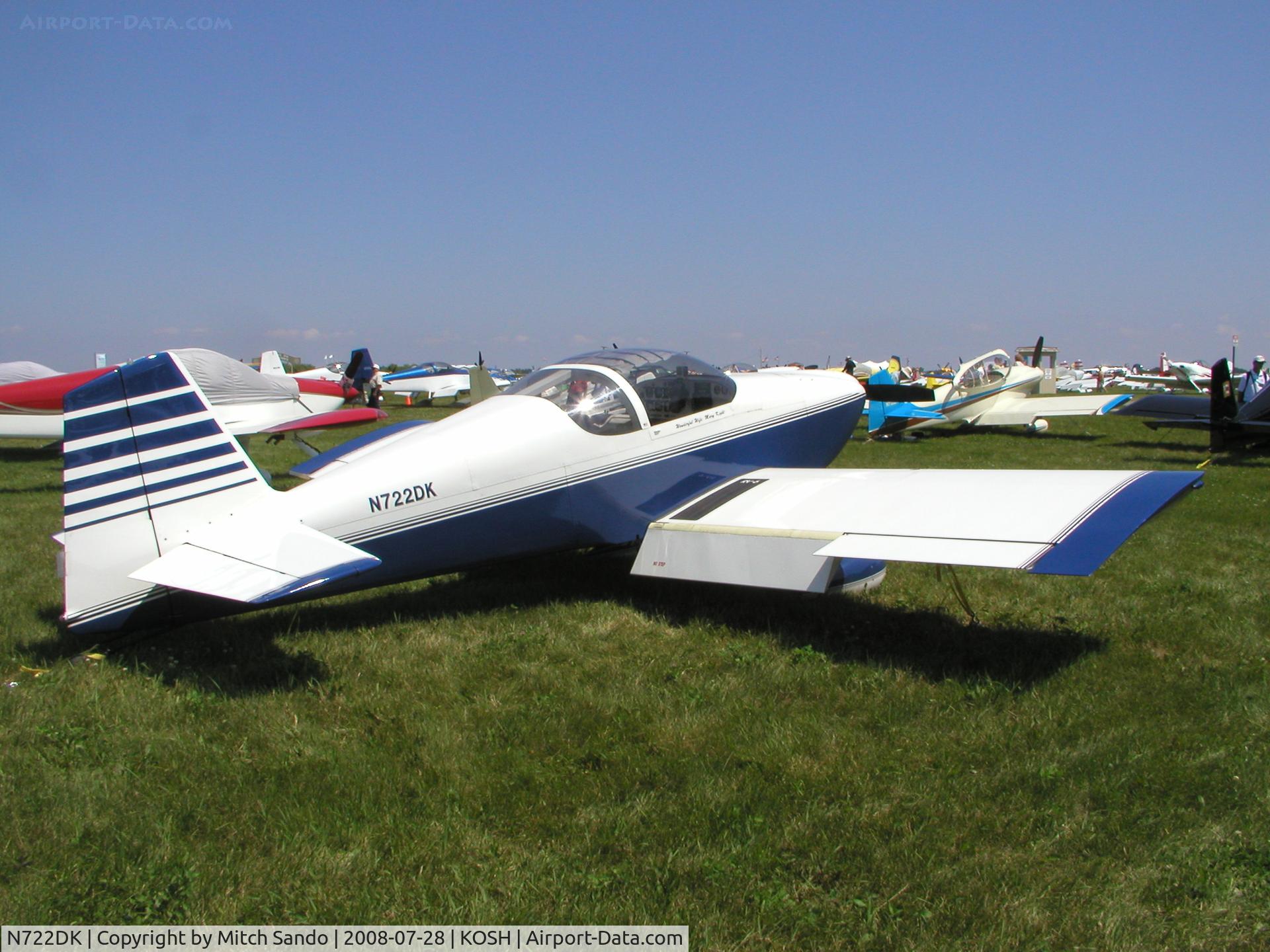 N722DK, 2002 Vans RV-6 C/N 24298, EAA AirVenture 2008.