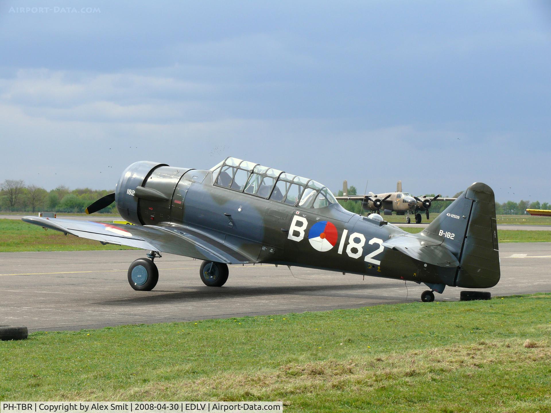 PH-TBR, 1943 Noorduyn AT-16 Harvard IIB C/N 14A-808, North American AT-16 Harvard II PH-TBR painted as Royal Netherlands Air Force B-182/53