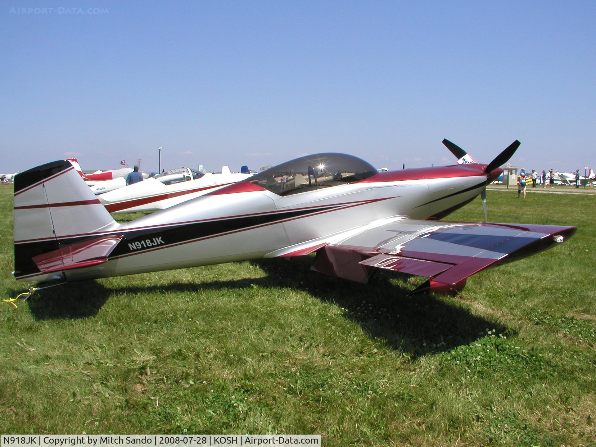 N918JK, 2007 Harmon Rocket II C/N 215, EAA AirVenture 2008.