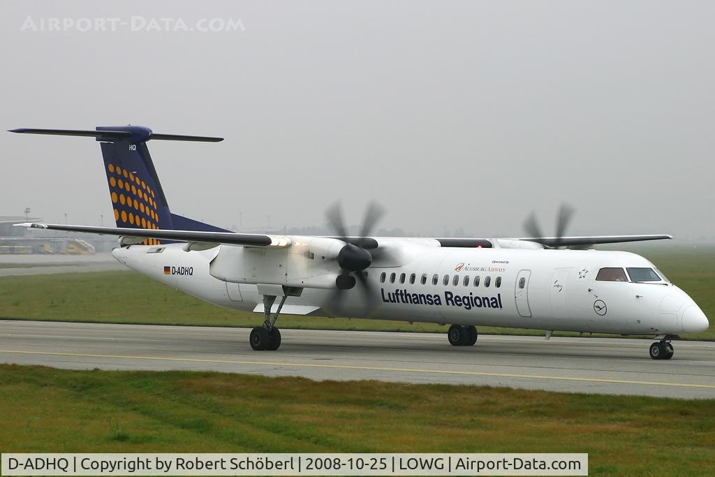 D-ADHQ, 2000 De Havilland Canada DHC-8-402 Dash 8 C/N 4016, Flight to MUC/EDDM