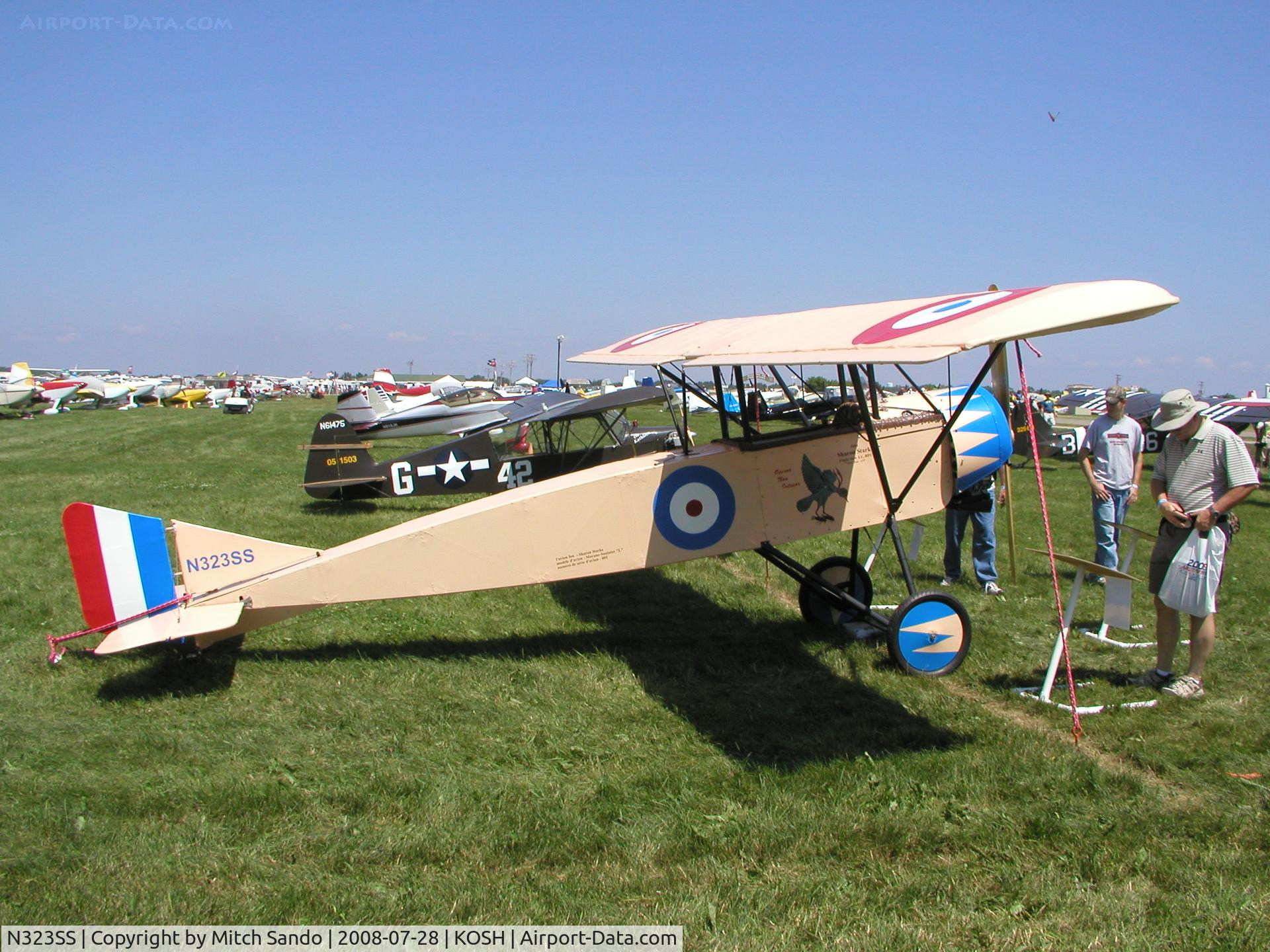 N323SS, 2007 Morane-Saulnier L Replica C/N 001, EAA AirVenture 2008.