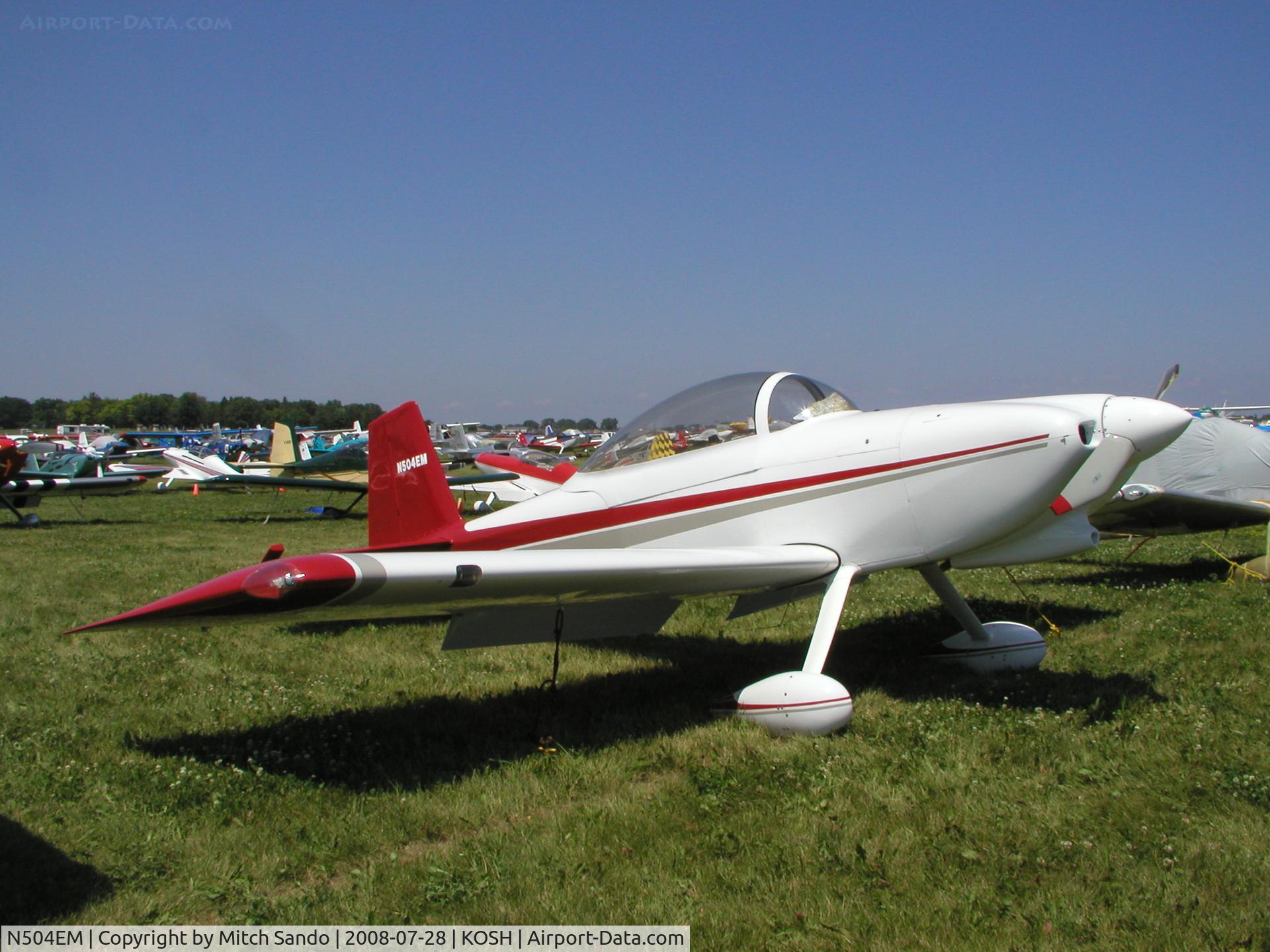 N504EM, 2007 Vans RV-8 C/N 80610, EAA AirVenture 2008.