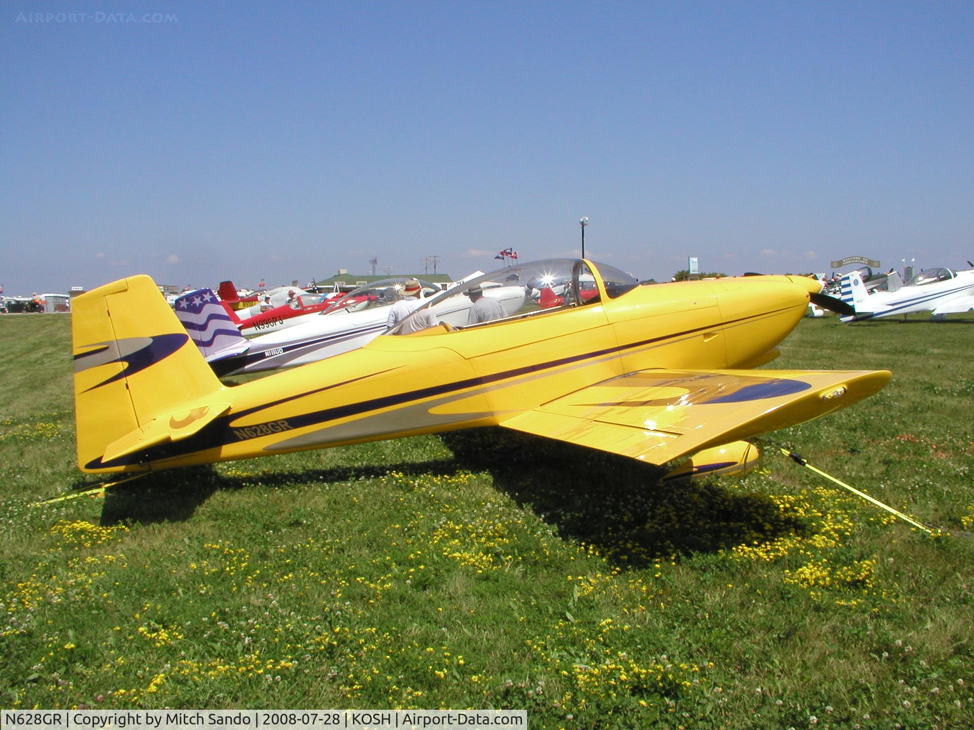 N628GR, 2000 Vans RV-8 C/N 80745, EAA AirVenture 2008.