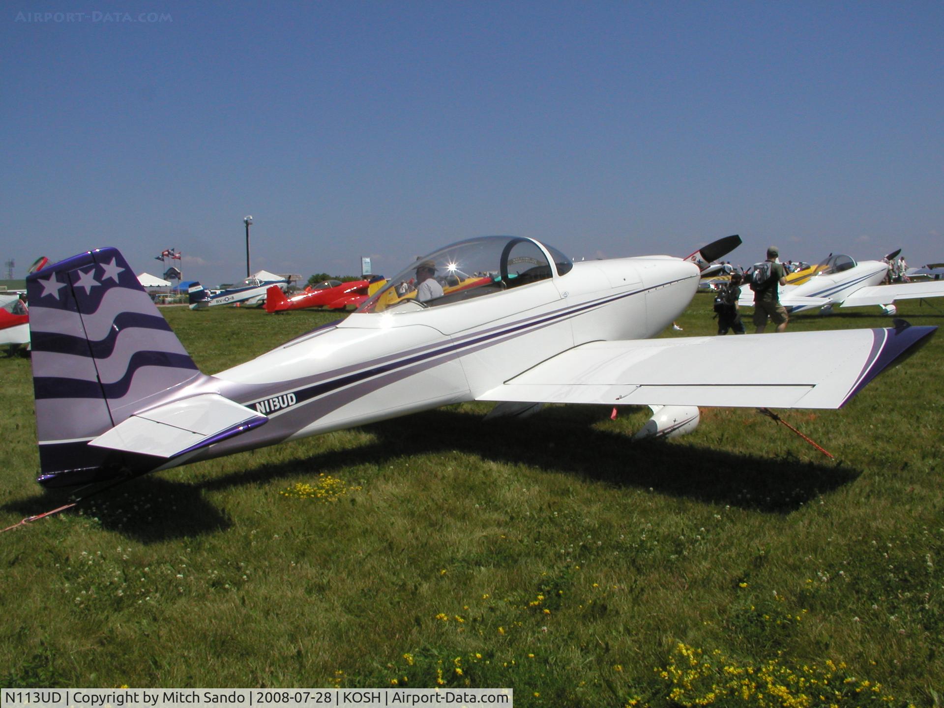 N113UD, 2002 Vans RV-8 C/N 80459, EAA AirVenture 2008.