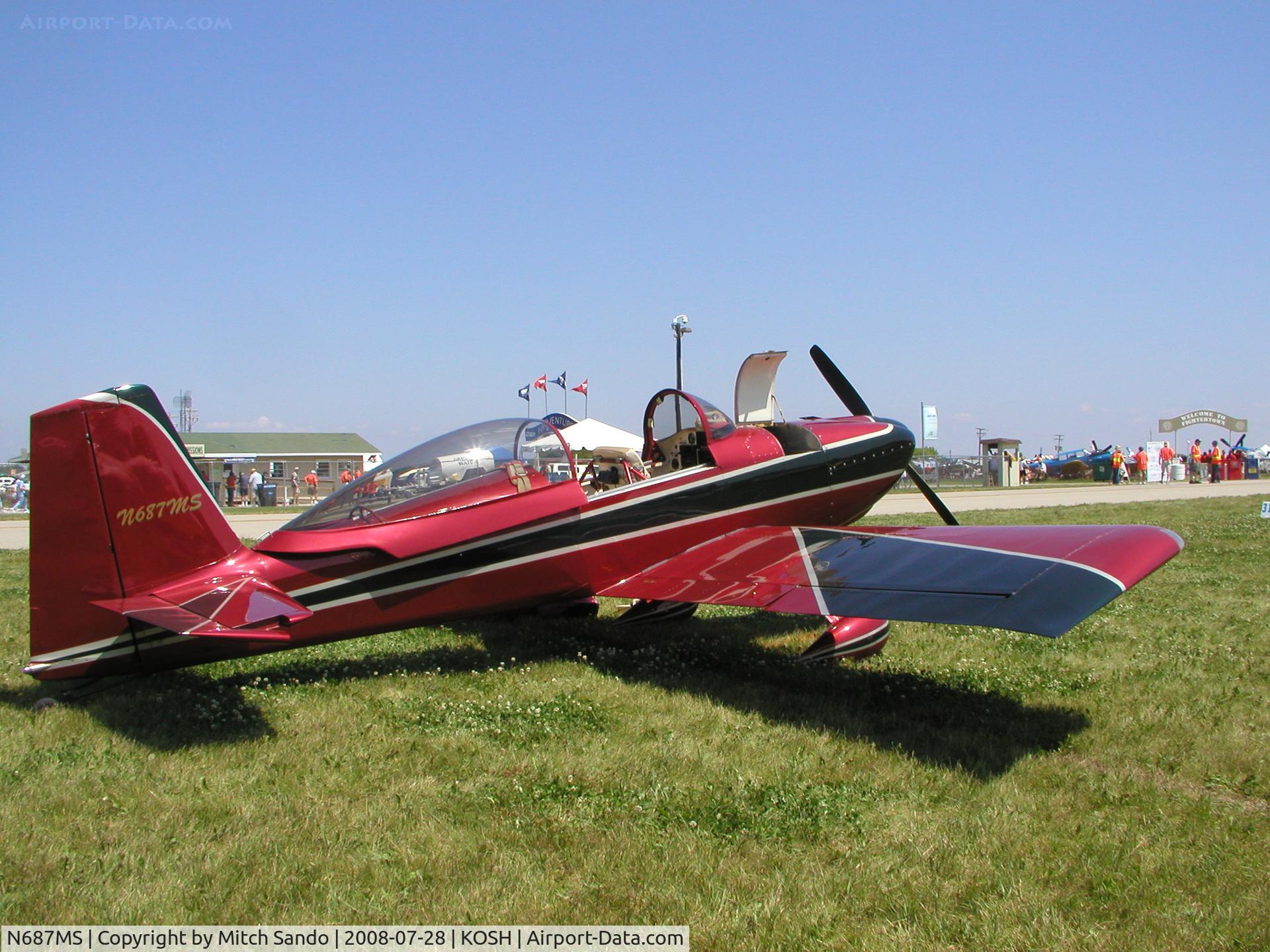 N687MS, 2005 Vans RV-8 C/N 82109, EAA AirVenture 2008.