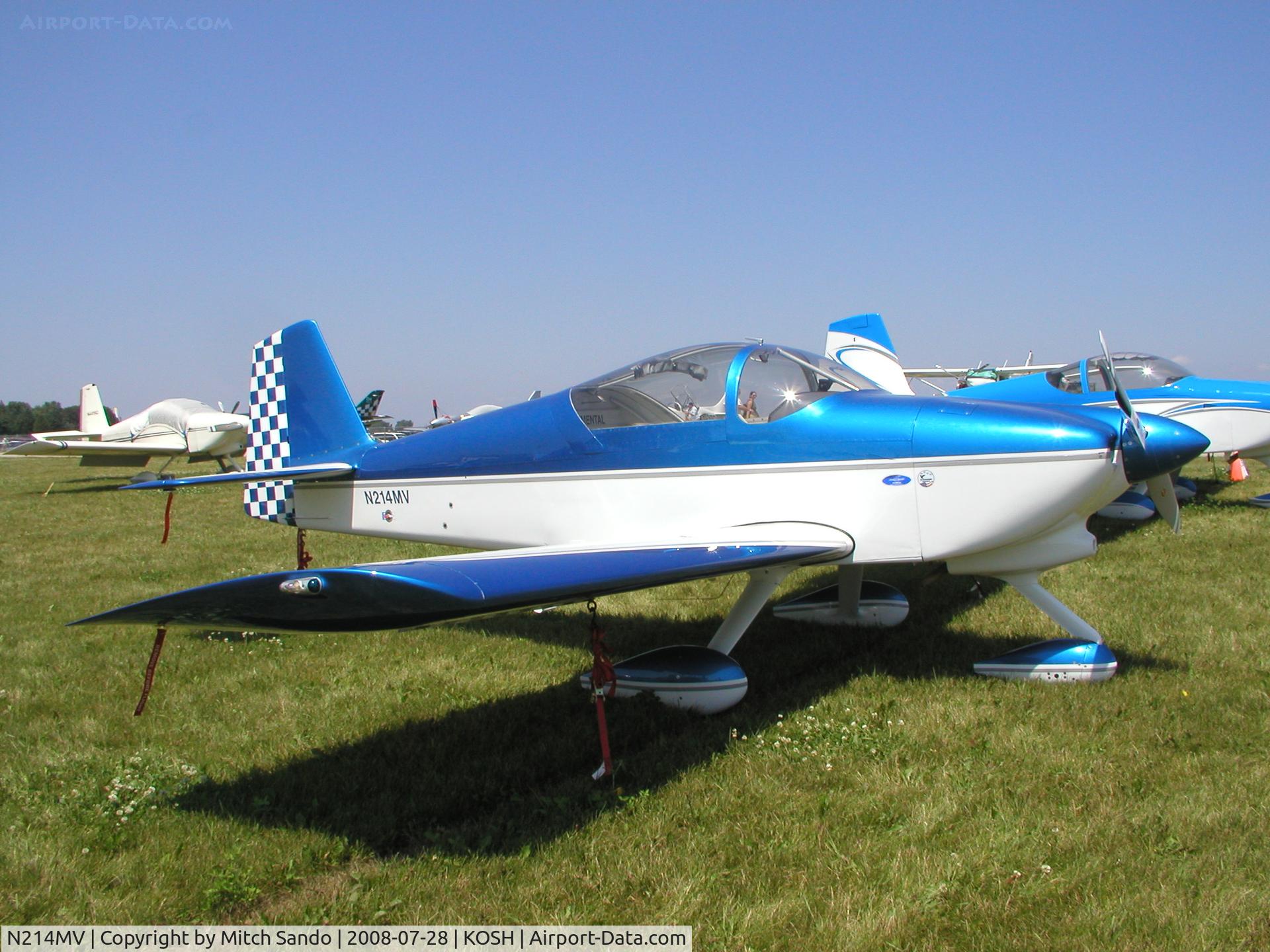 N214MV, 2004 Vans RV-6A C/N 60592, EAA AirVenture 2008.