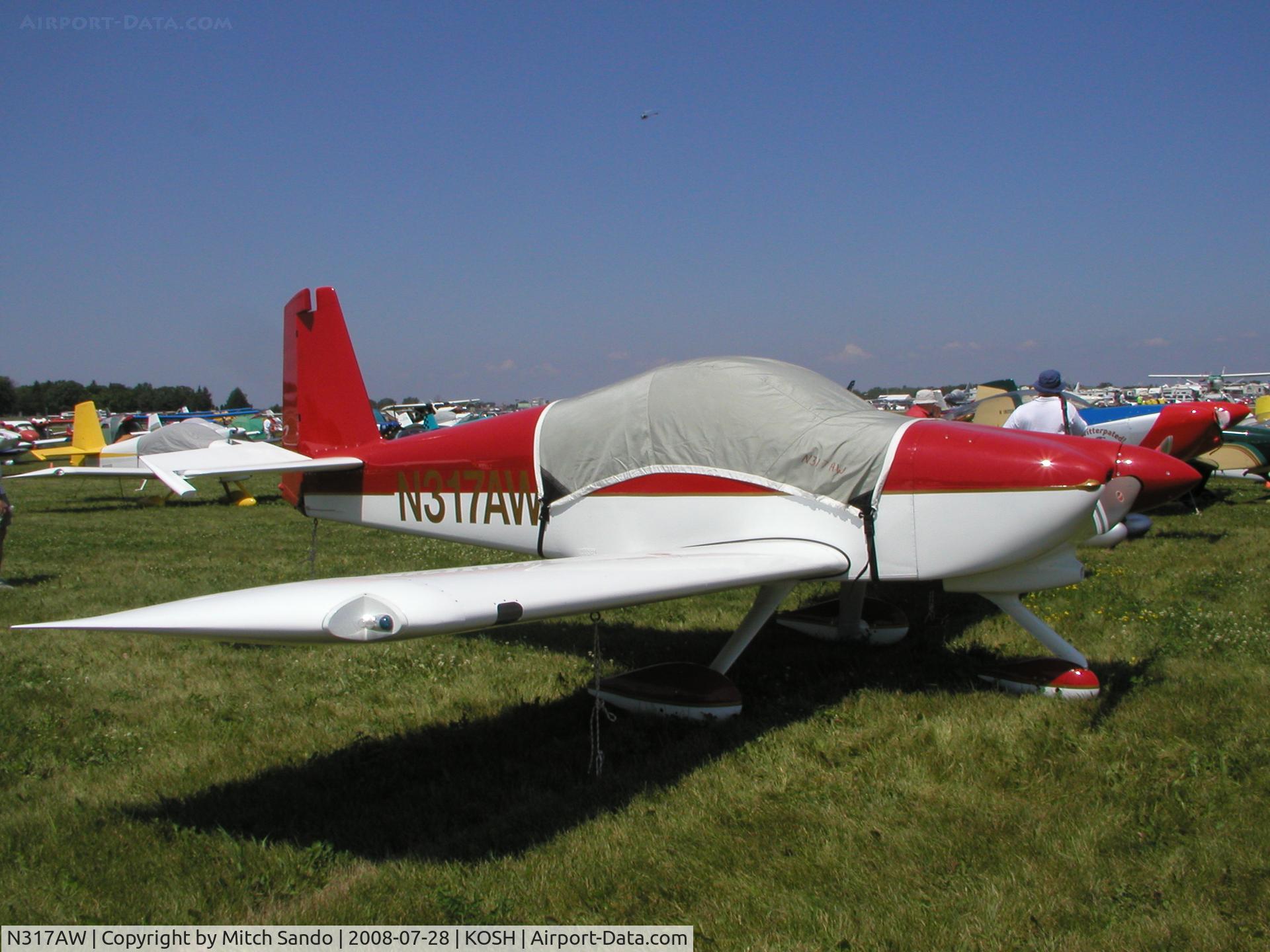 N317AW, 2004 Vans RV-7A C/N 71158, EAA AirVenture 2008.