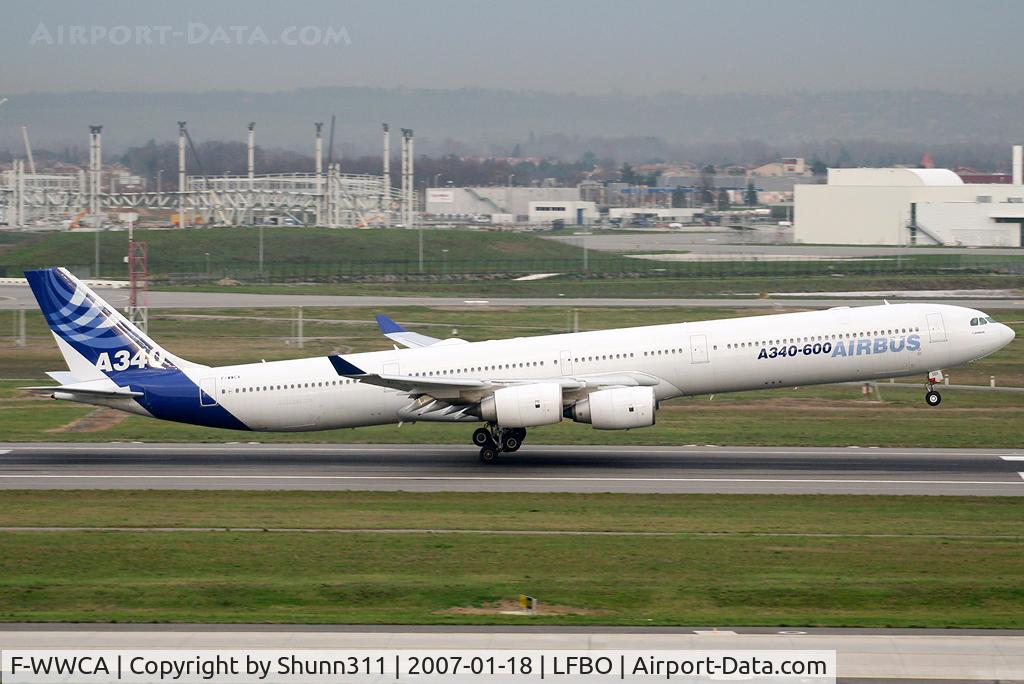 F-WWCA, 2001 Airbus A340-642 C/N 360, Landing rwy 14R