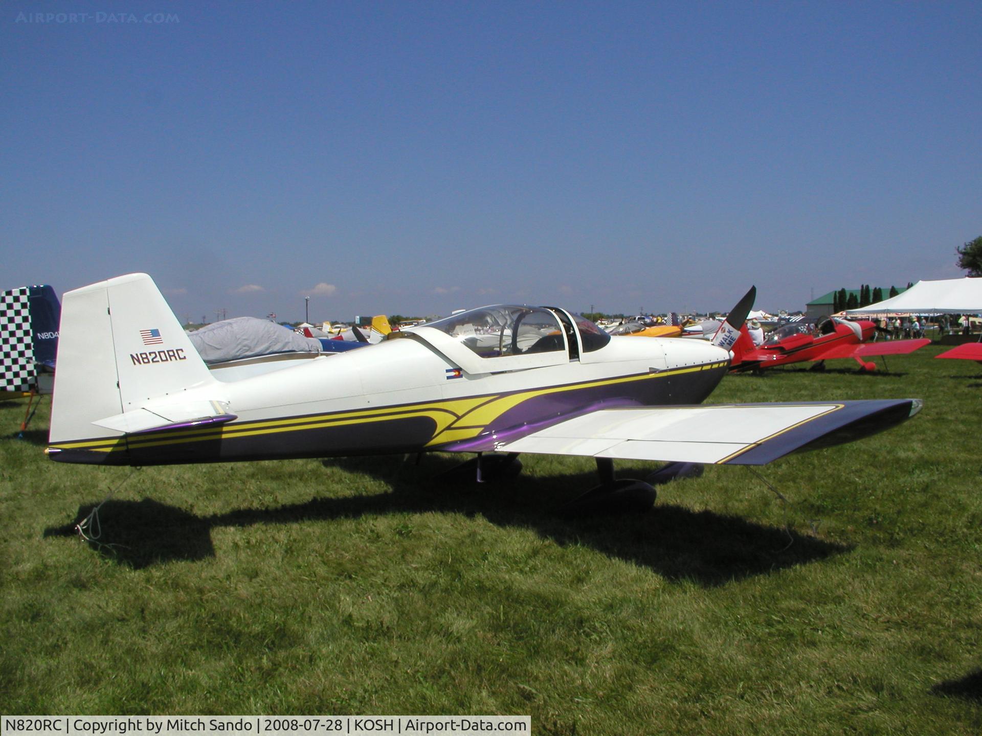 N820RC, Vans RV-6A C/N 60204, EAA AirVenture 2008.