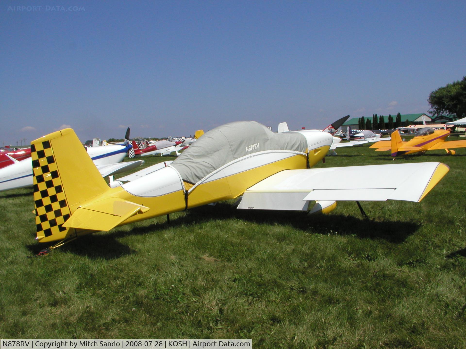 N878RV, 2006 Vans RV-8 C/N 81663, EAA AirVenture 2008.
