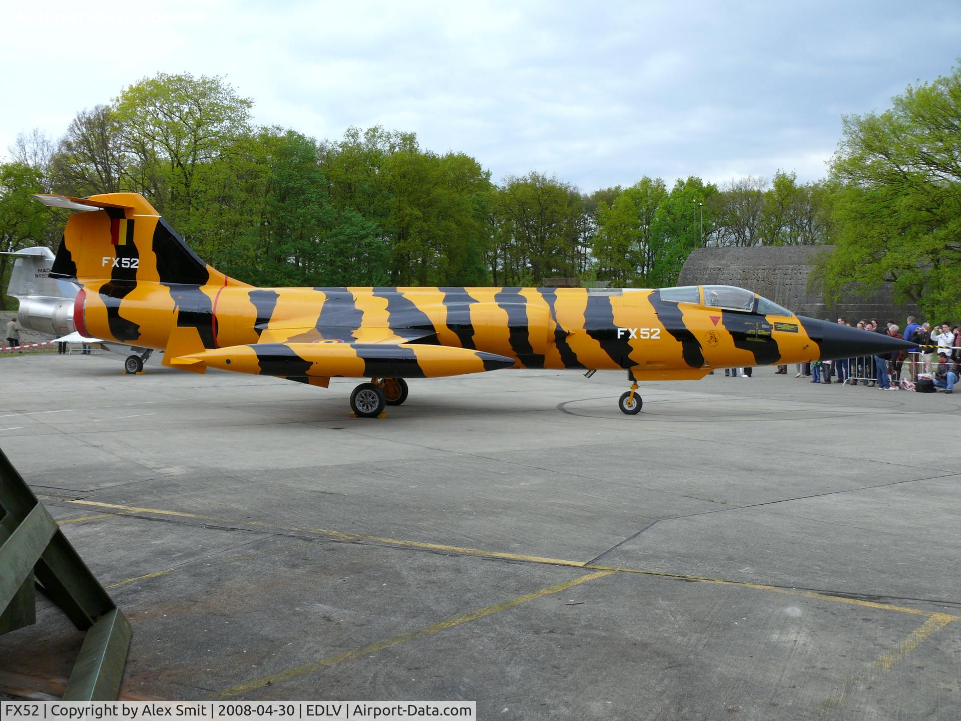 FX52, 1964 Lockheed F-104G Starfighter C/N 683-9095, Lockheed F-104G Starfighter FX52 painted in Tiger colors