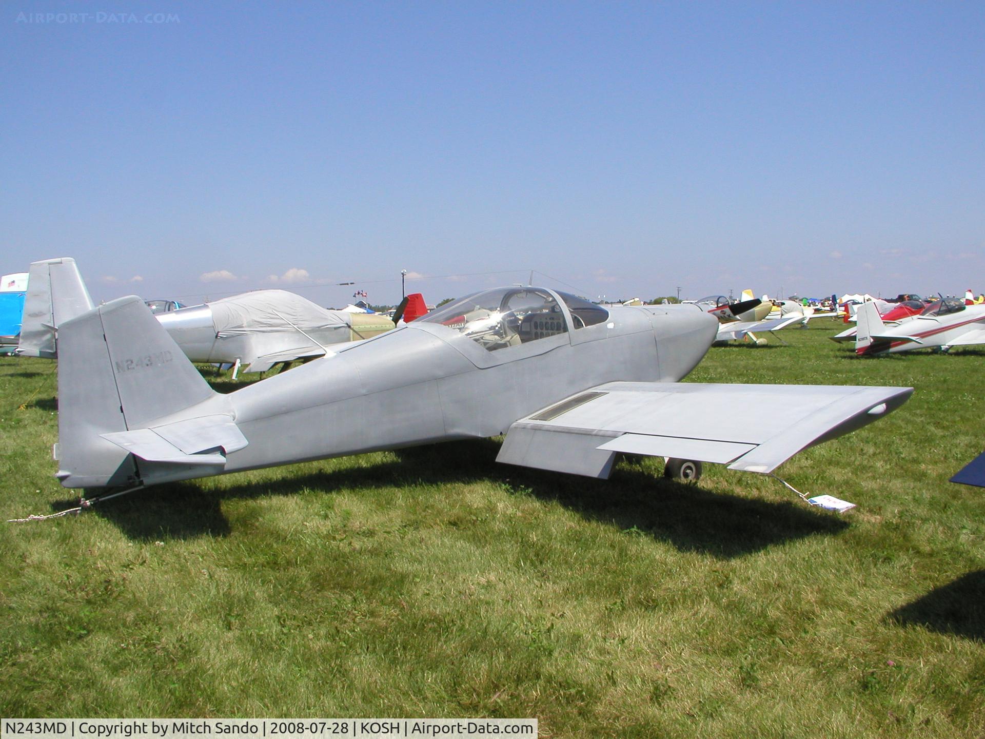 N243MD, 1997 Vans RV-6 C/N 20665, EAA AirVenture 2008.