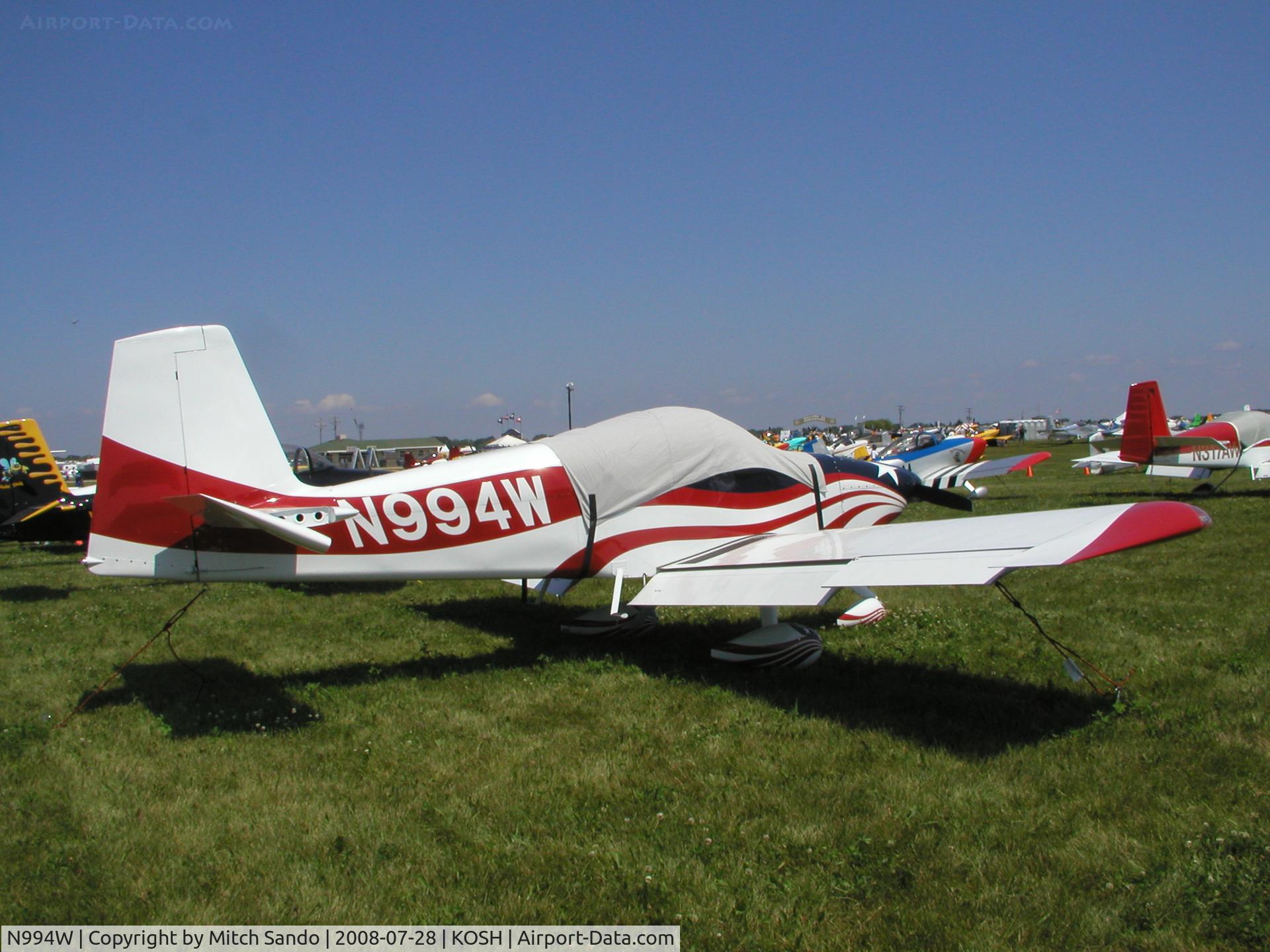 N994W, 2004 Vans RV-9A C/N 90008, EAA AirVenture 2008.