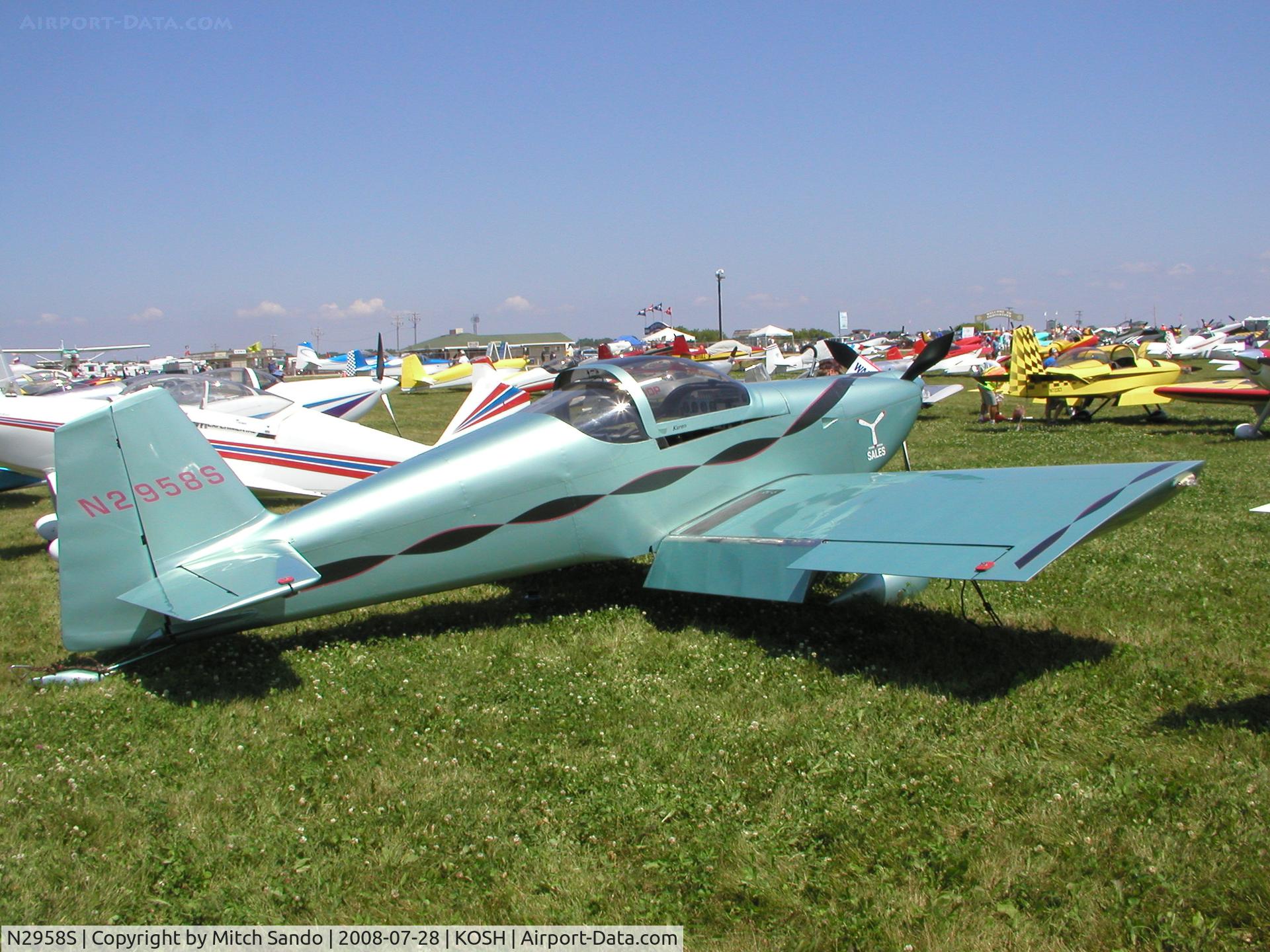 N2958S, 1998 Vans RV-6 C/N 23600, EAA AirVenture 2008.