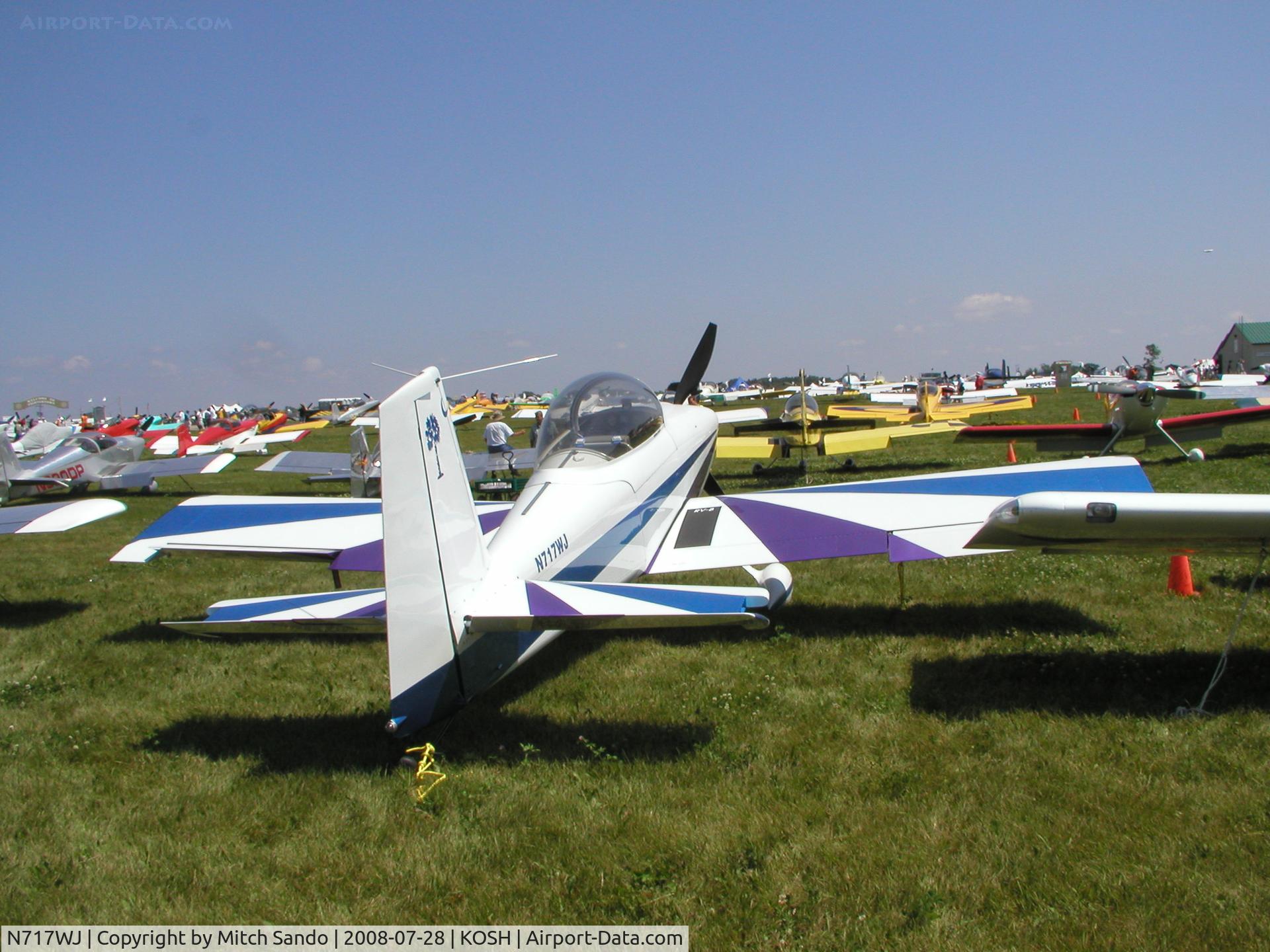 N717WJ, 2007 Vans RV-8 C/N 80989, EAA AirVenture 2008.