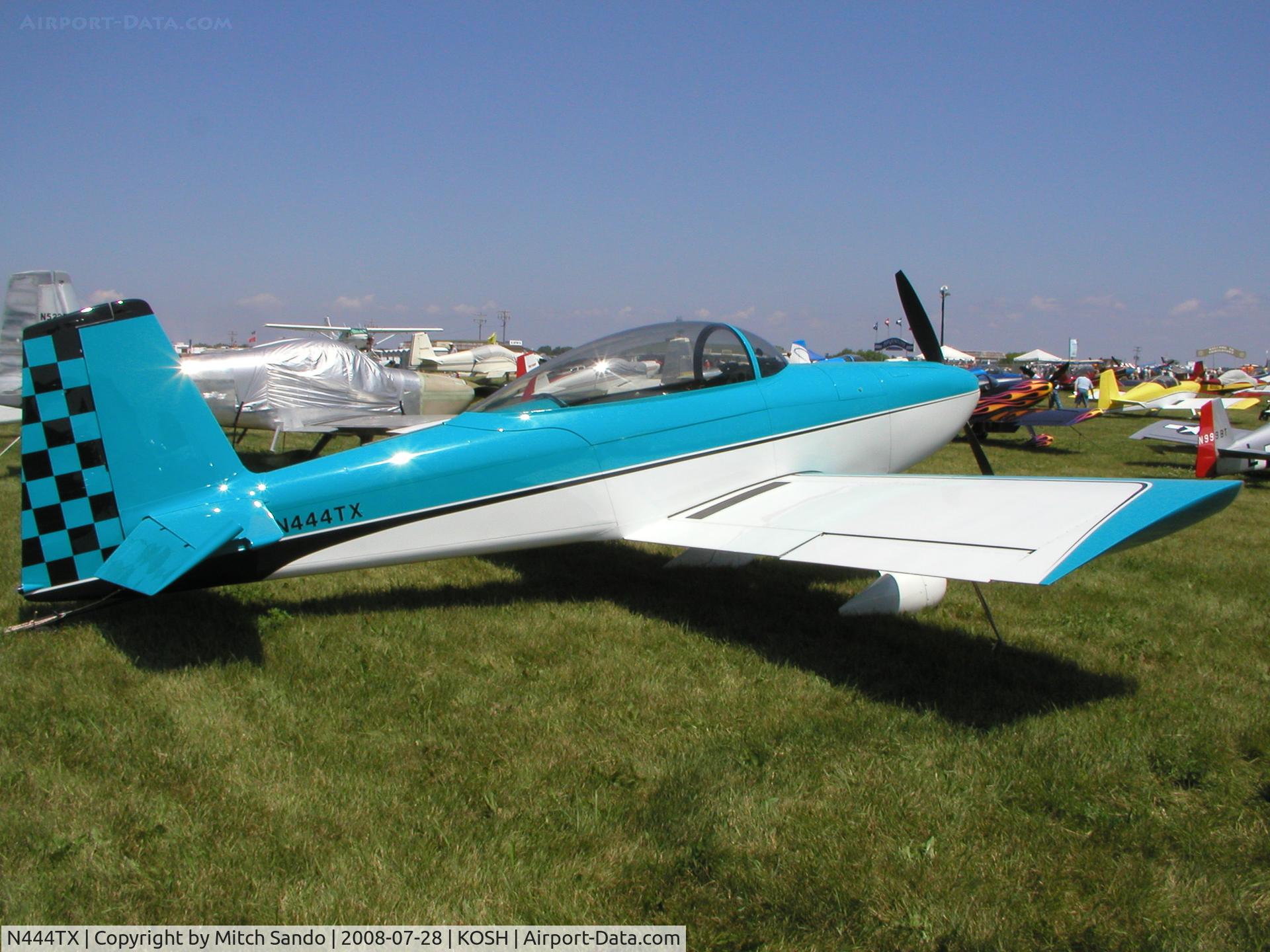 N444TX, 2001 Vans RV-8 C/N 80984, EAA AirVenture 2008.