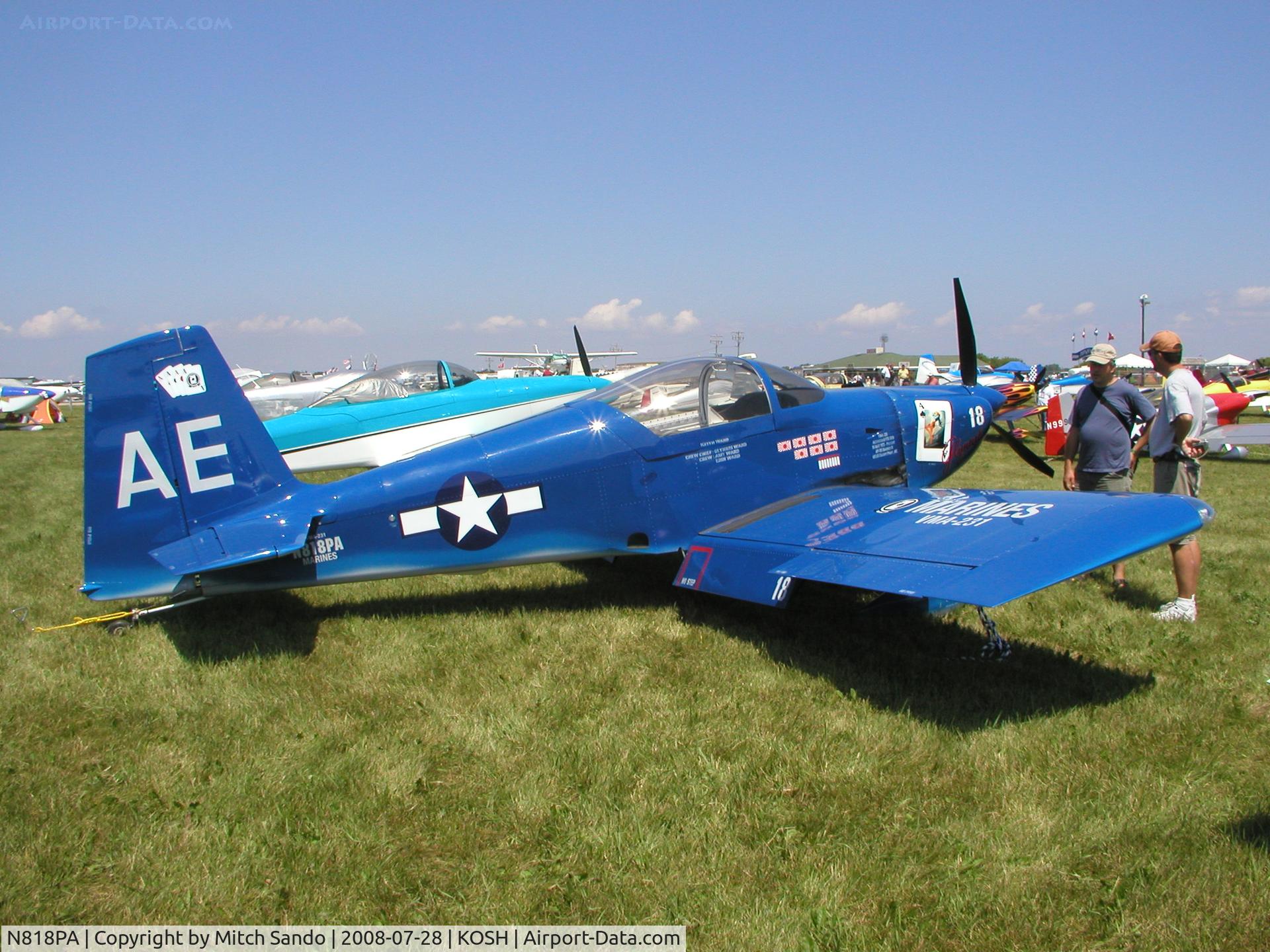 N818PA, 2007 Vans RV-7 C/N 72372, EAA AirVenture 2008.