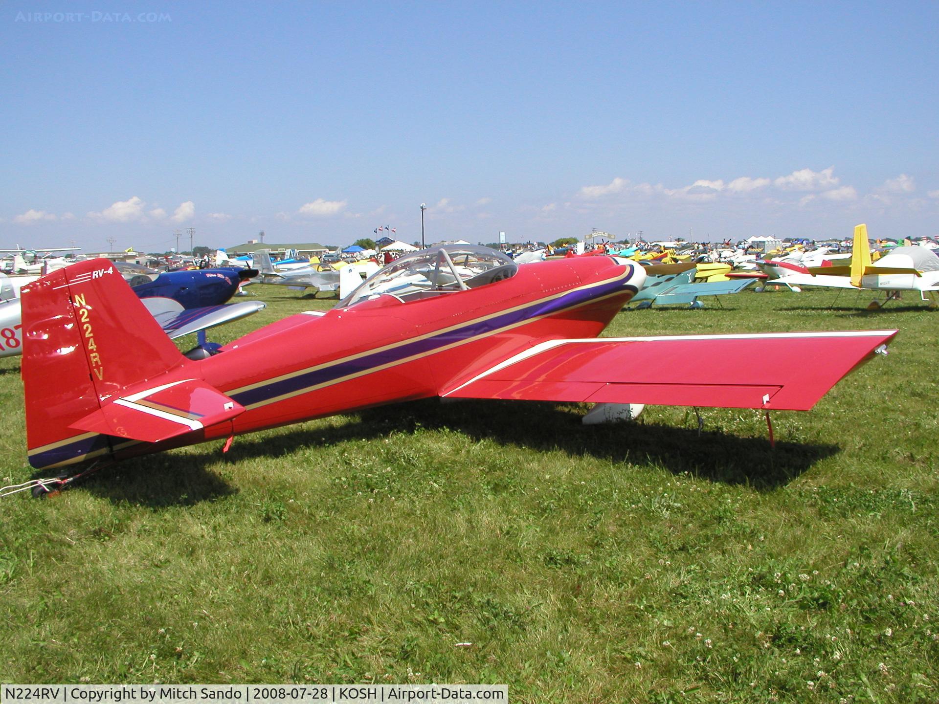 N224RV, 1999 Vans RV-4 C/N 1779, EAA AirVenture 2008.
