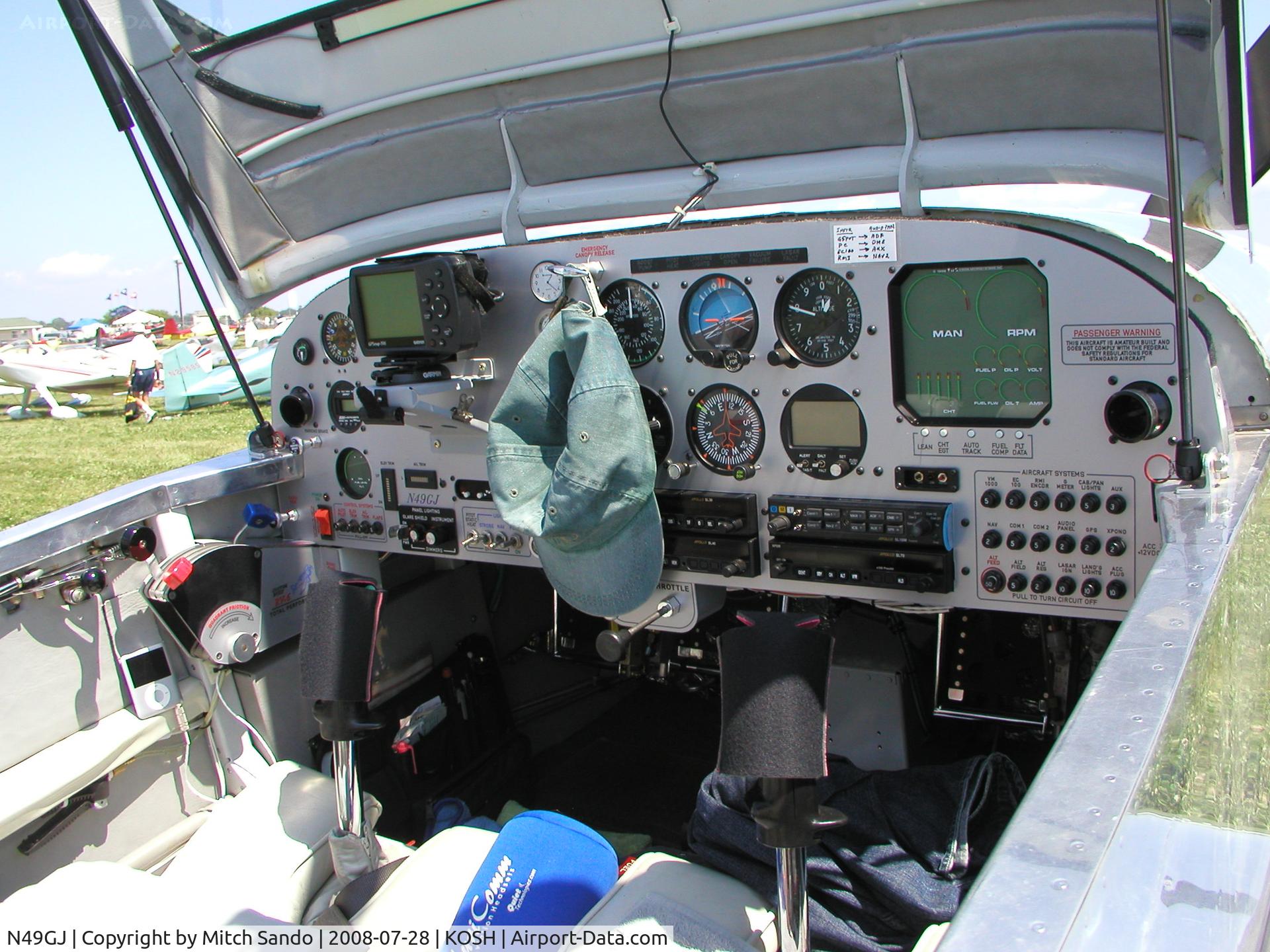 N49GJ, 2001 Vans RV-6 C/N 22871, EAA AirVenture 2008.