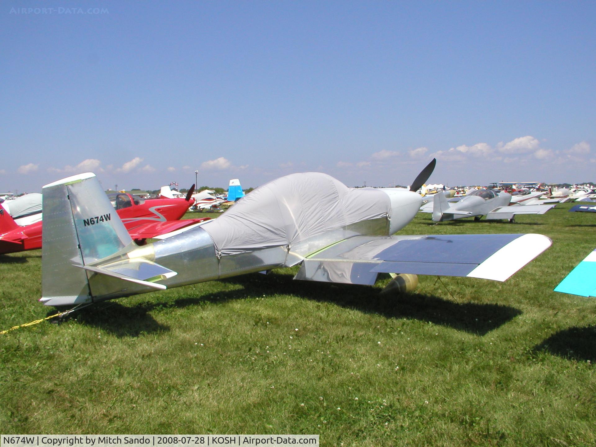 N674W, 2006 Vans RV-8 C/N 81152, EAA AirVenture 2008.