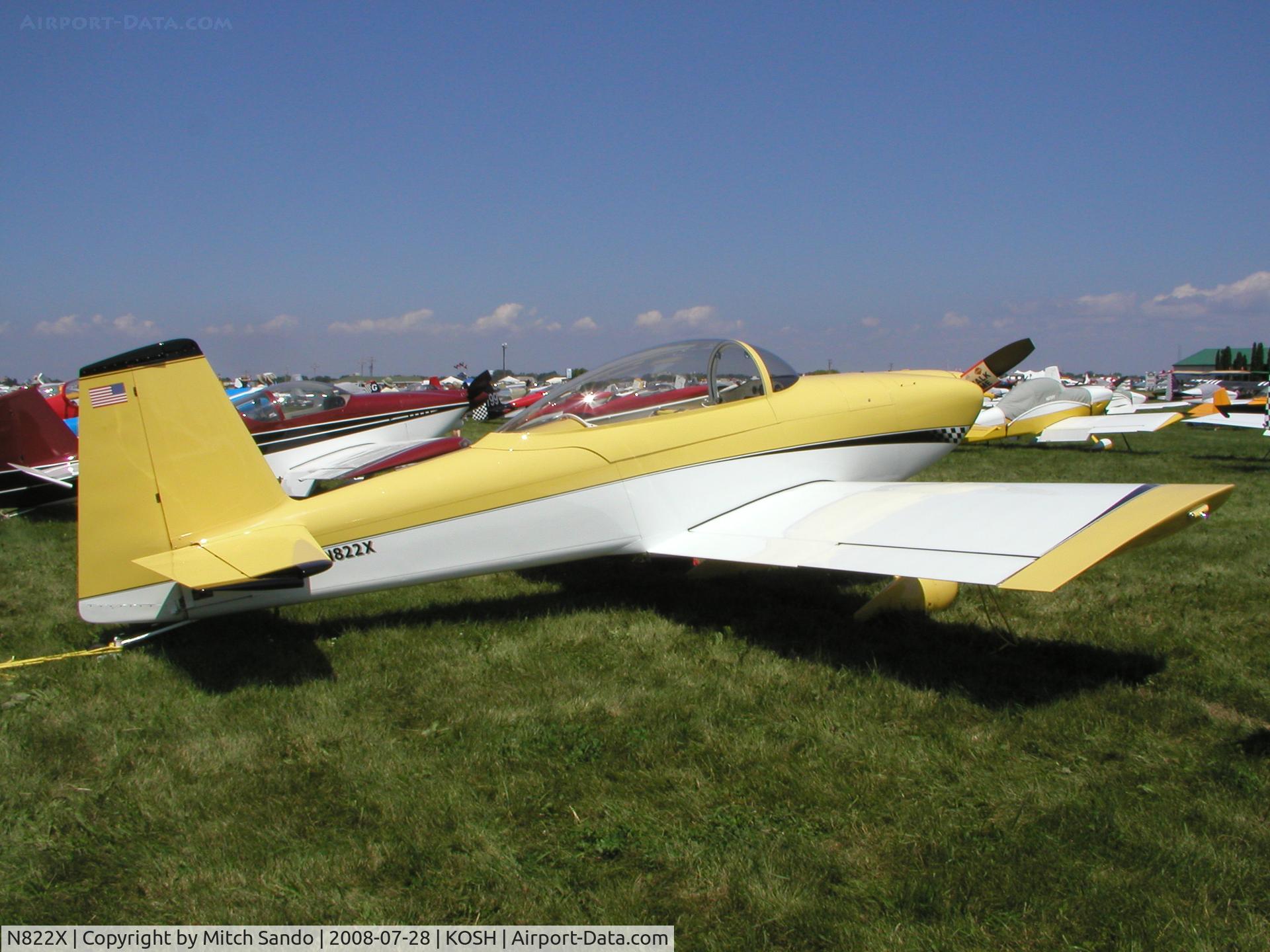 N822X, 2006 Vans RV-8 C/N 001 (N822X), EAA AirVenture 2008.