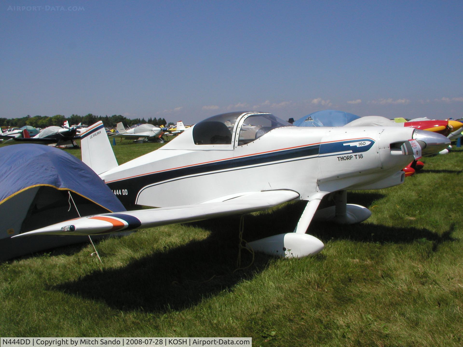 N444DD, 1983 Thorp T-18 Tiger C/N 1423, EAA AirVenture 2008.