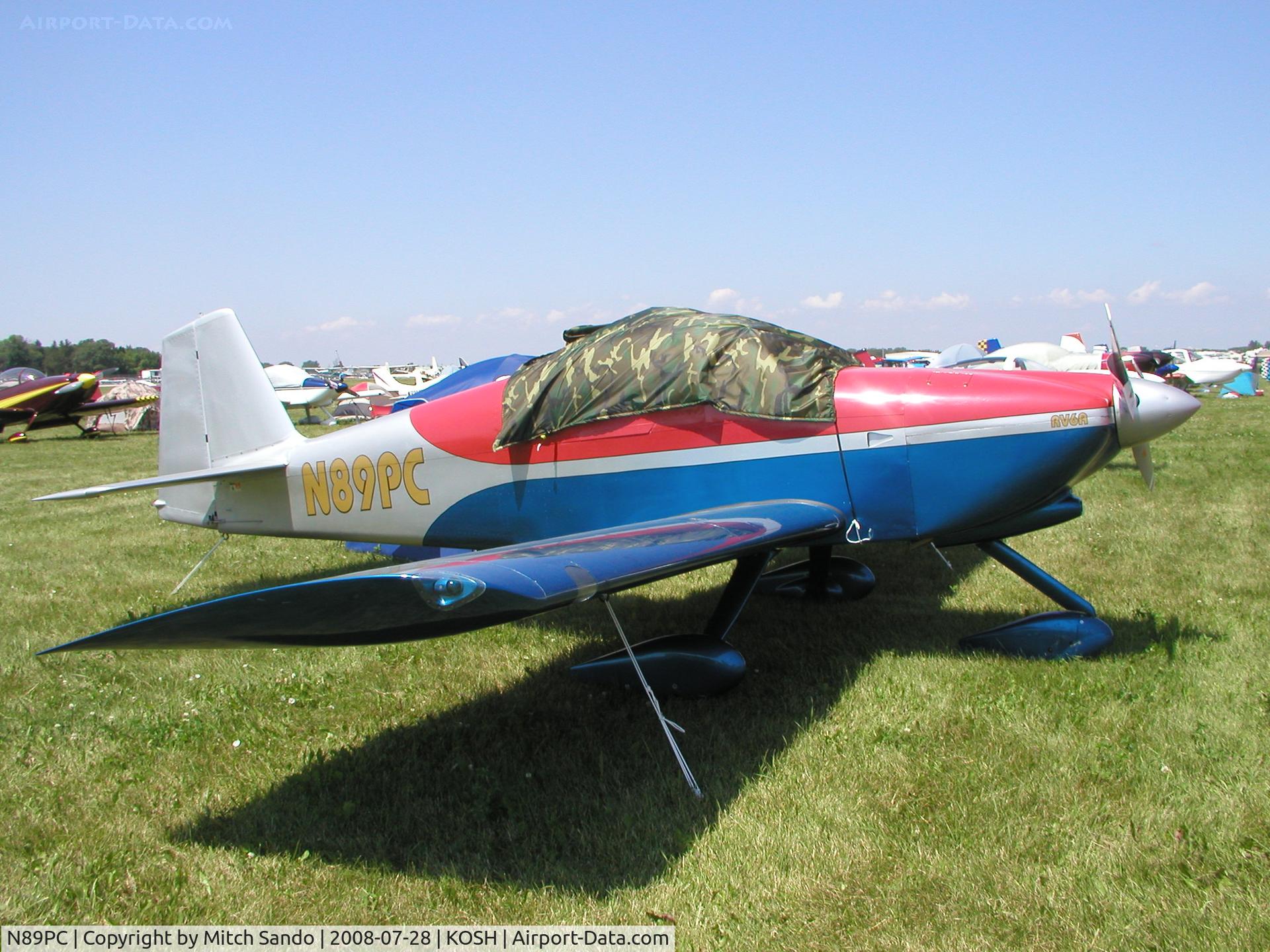 N89PC, 1995 Vans RV-6A C/N 21165, EAA AirVenture 2008.