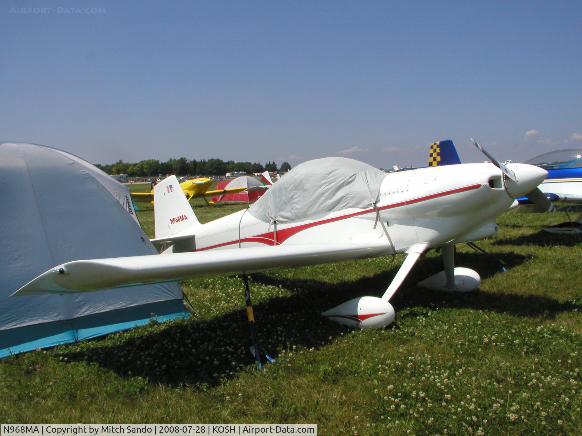 N968MA, 2002 Vans RV-4 C/N 3964, EAA AirVenture 2008.