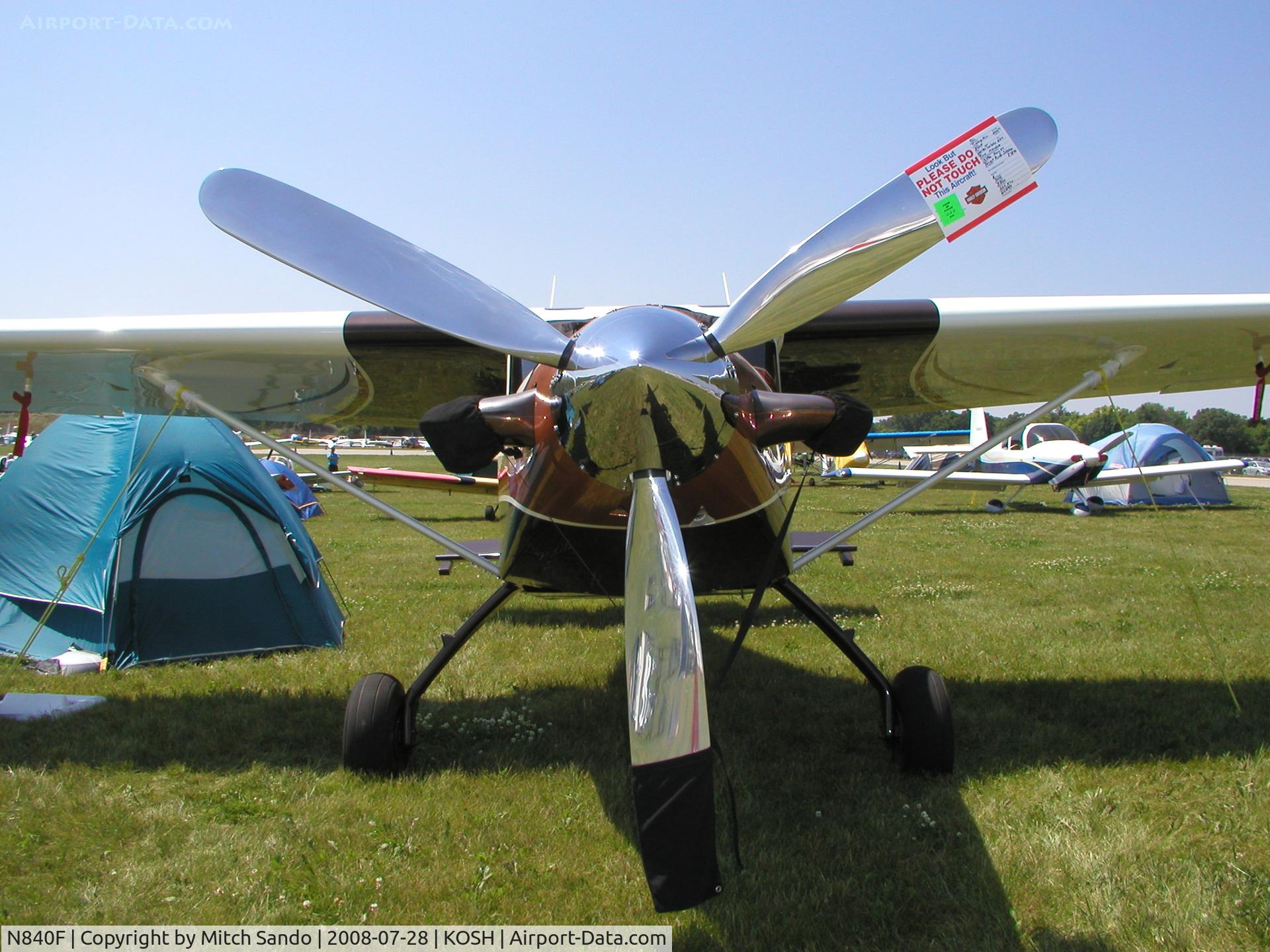 N840F, 2006 Aerocomp Comp Air 7SL C/N RH5000100, EAA AirVenture 2008.