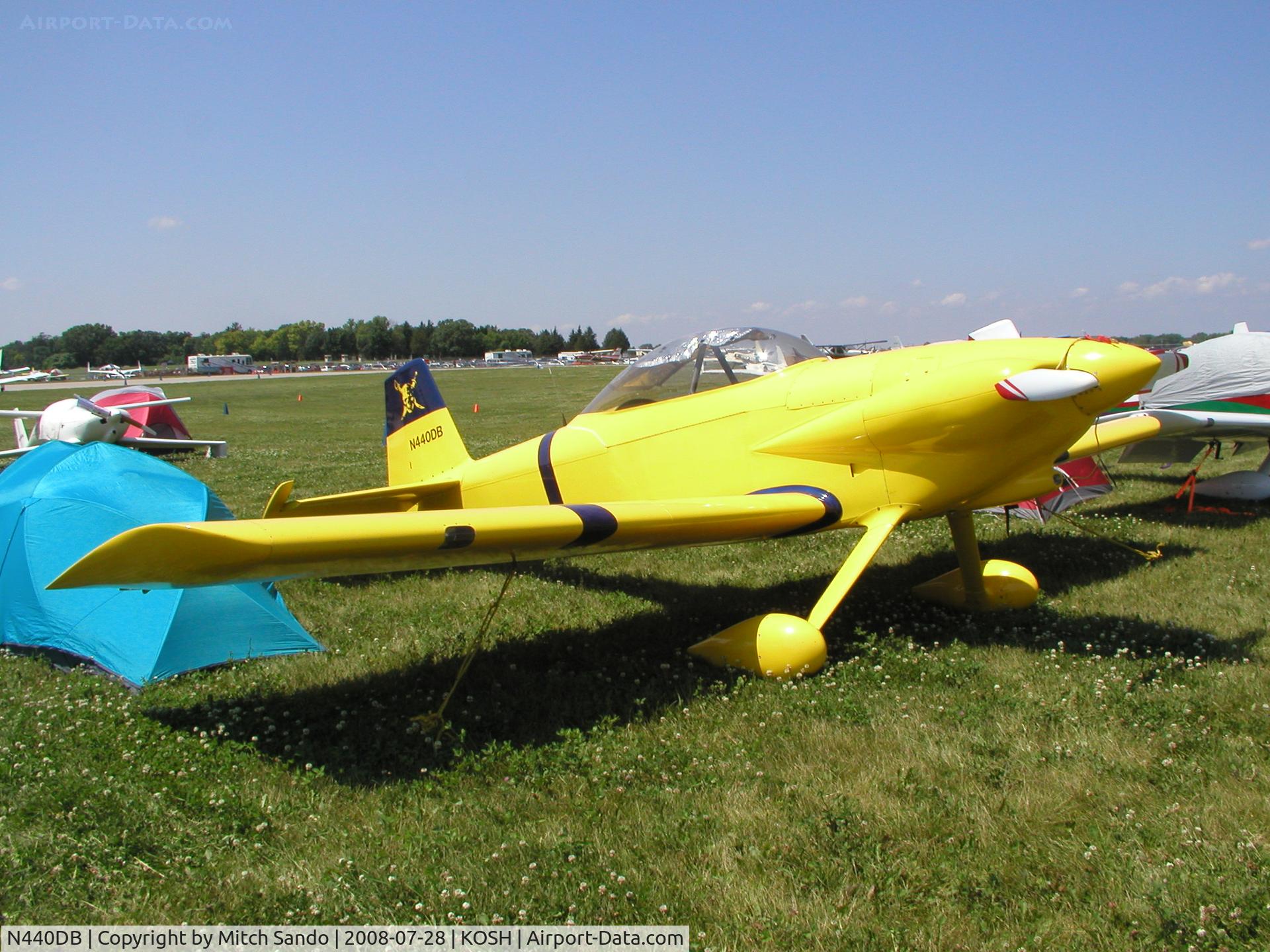 N440DB, 2007 Vans RV-4 C/N 4327, EAA AirVenture 2008.