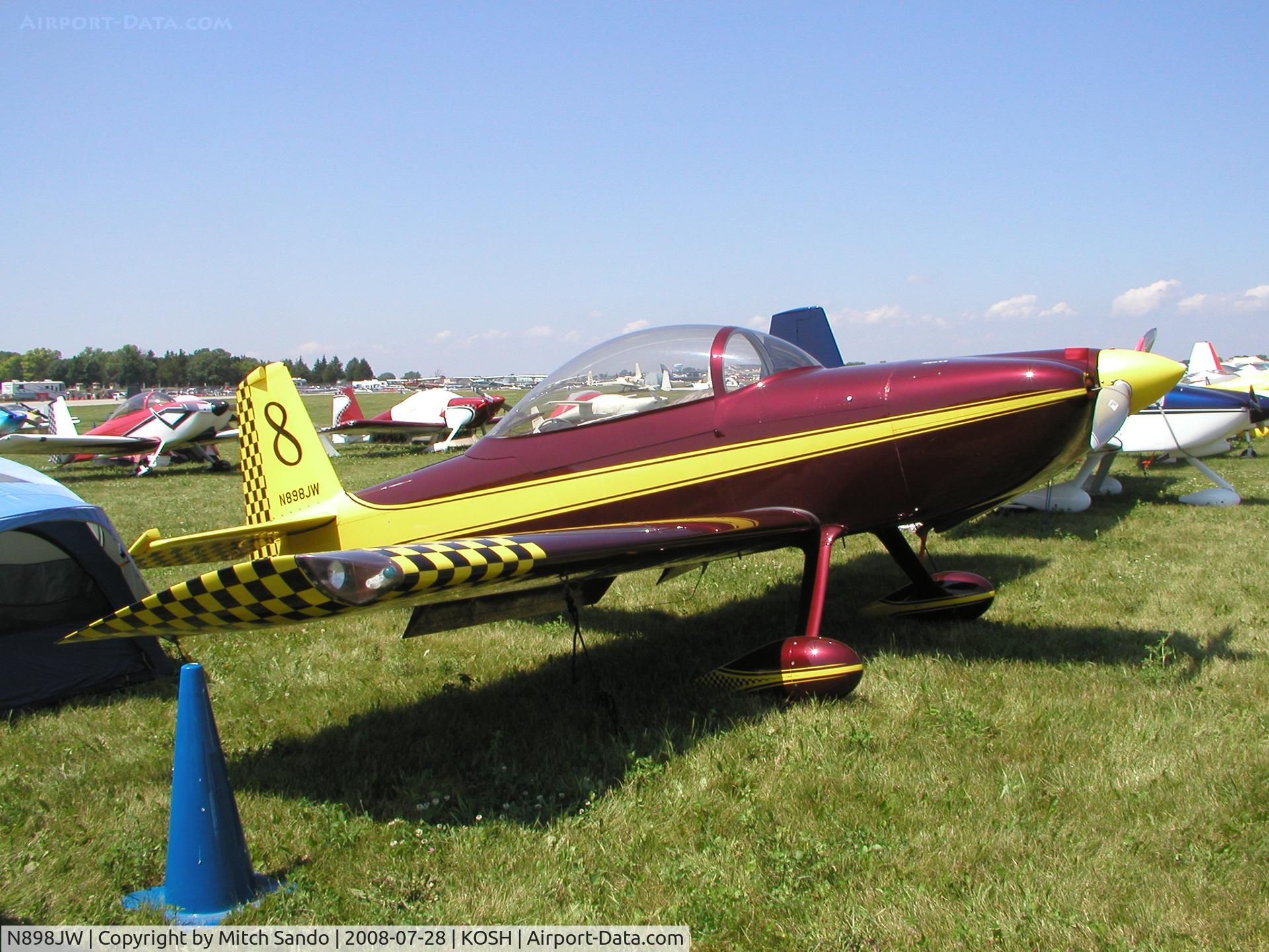 N898JW, 2004 Vans RV-8 C/N 81639, EAA AirVenture 2008.