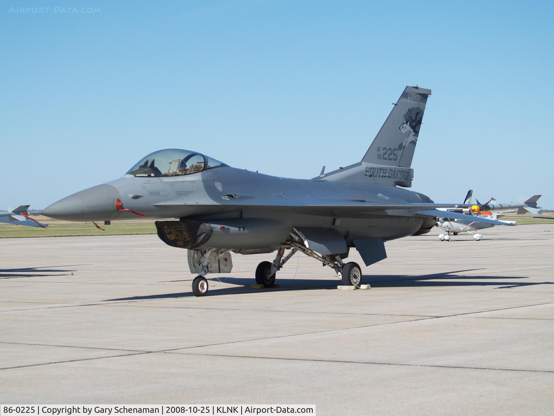 86-0225, 1986 General Dynamics F-16C Fighting Falcon C/N 5C-331, F-16 FIGHTING FALCON FROM SOUTH DAKOTA