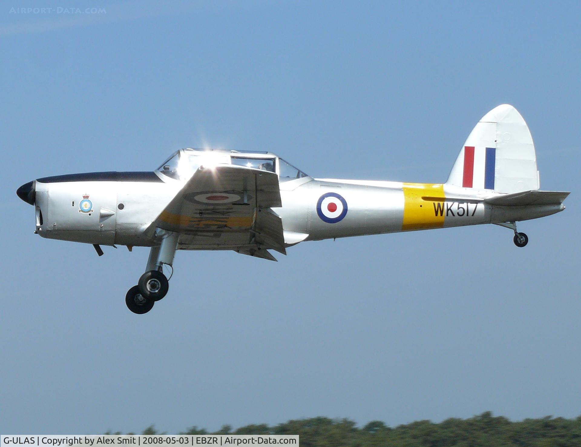G-ULAS, 1952 De Havilland DHC-1 Chipmunk T.10 C/N C1/0554, De Havilland Canada DHC-1 Chipmunk 22 G-ULAS painted as RAF WK517