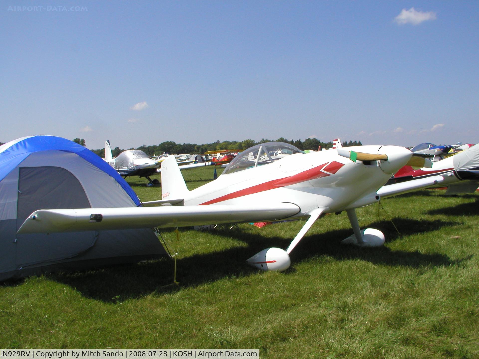 N929RV, 2005 Vans RV-4 C/N 4039, EAA AirVenture 2008.