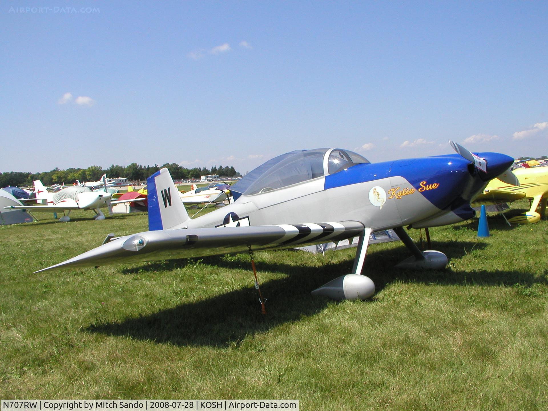 N707RW, 2003 Vans RV-8 C/N 81336, EAA AirVenture 2008.