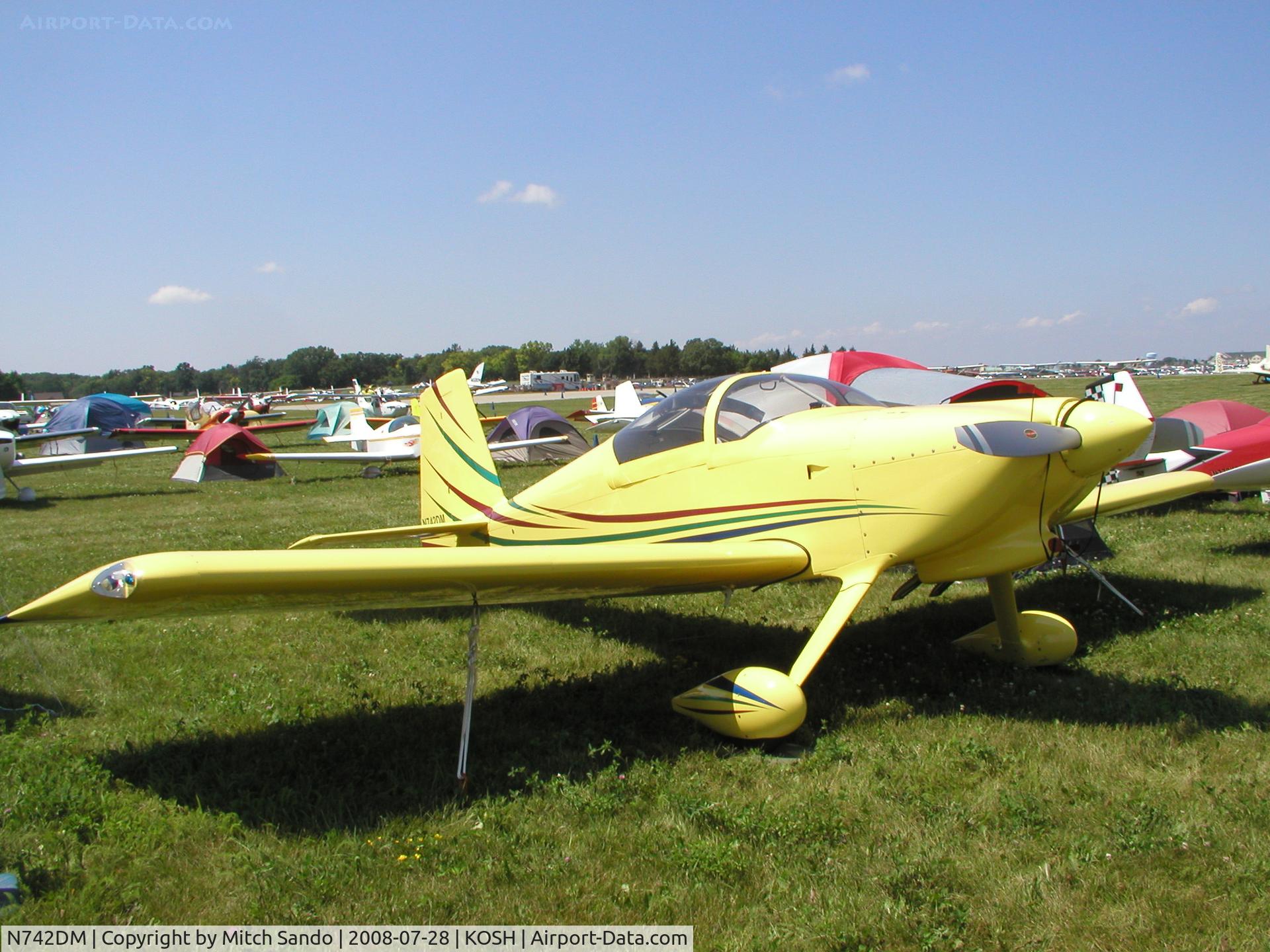 N742DM, 2005 Vans RV-7 C/N 70711, EAA AirVenture 2008.