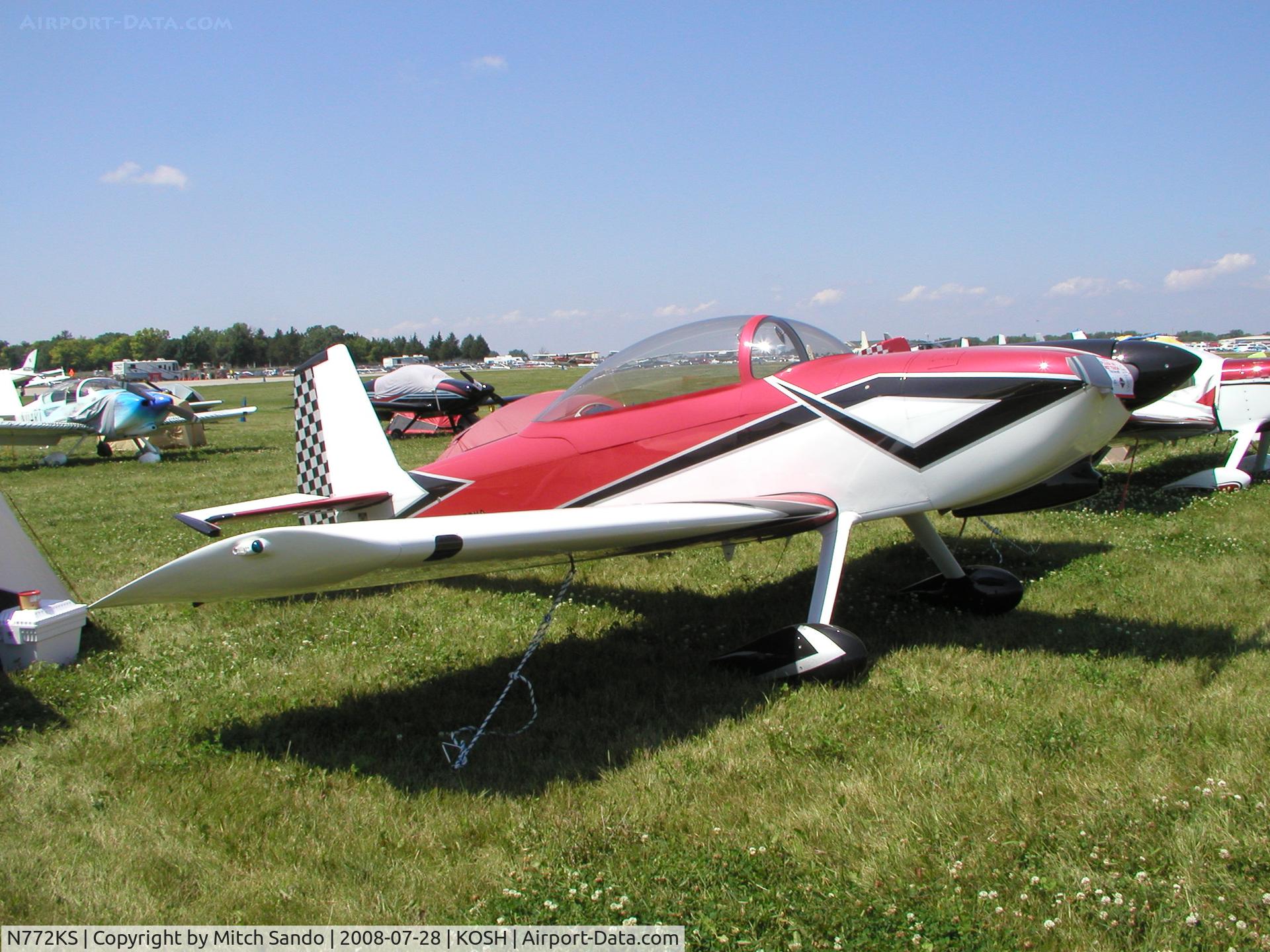N772KS, 2005 Vans RV-8 C/N 81281, EAA AirVenture 2008.