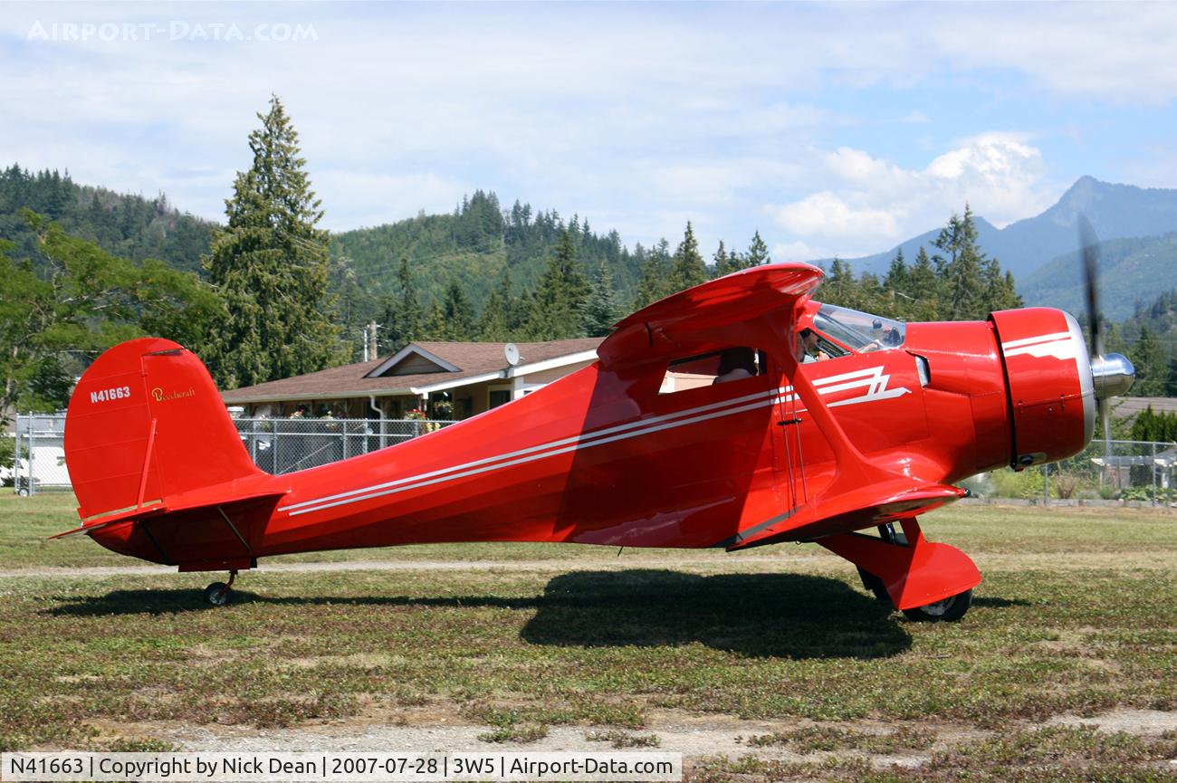 N41663, Beech E17L C/N 196, /