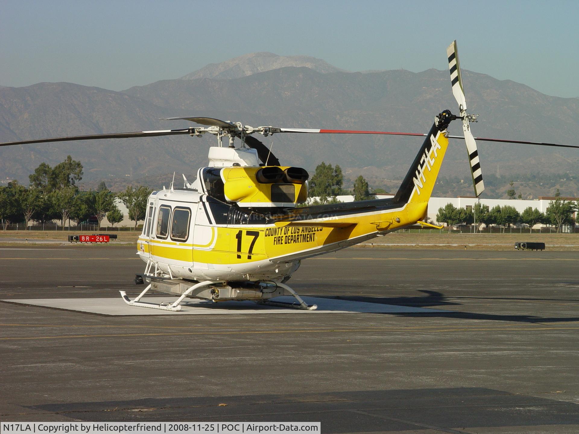 N17LA, 1992 Bell 412 C/N 36044, LACO Copter 17 on call at Brackett