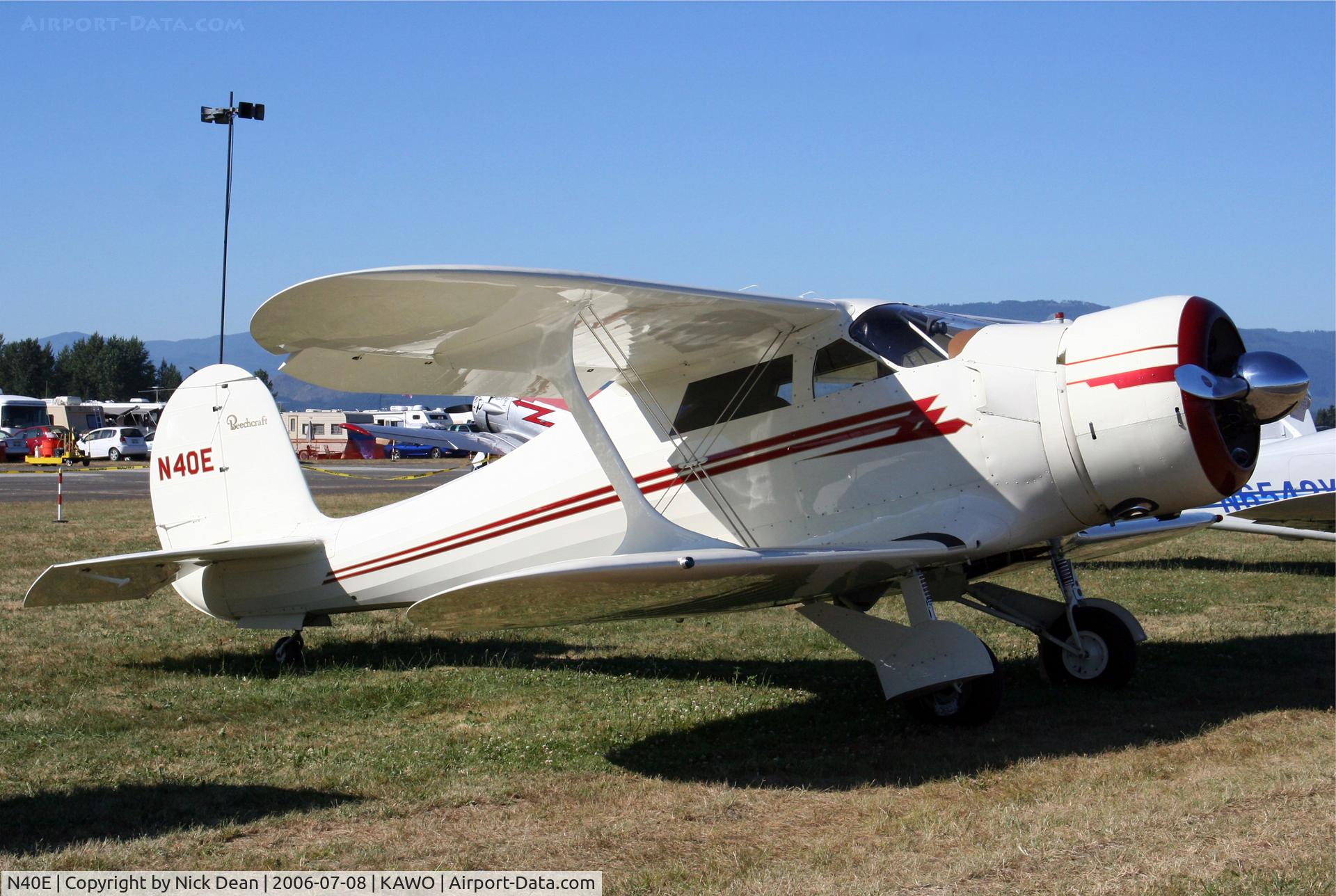 N40E, 1944 Beech D17S Staggerwing C/N 6685, /