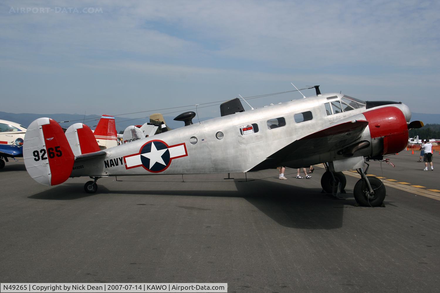 N49265, 1943 Beech UC-45J Expeditor C/N 39265, /