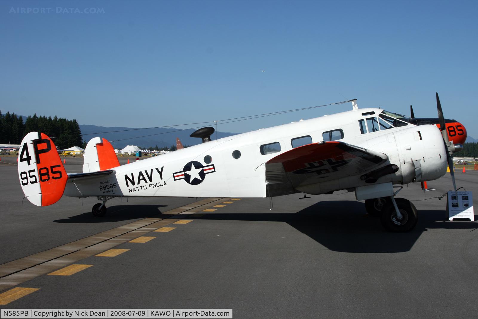 N585PB, 1944 Beech RC-45J Expeditor C/N 7121, /