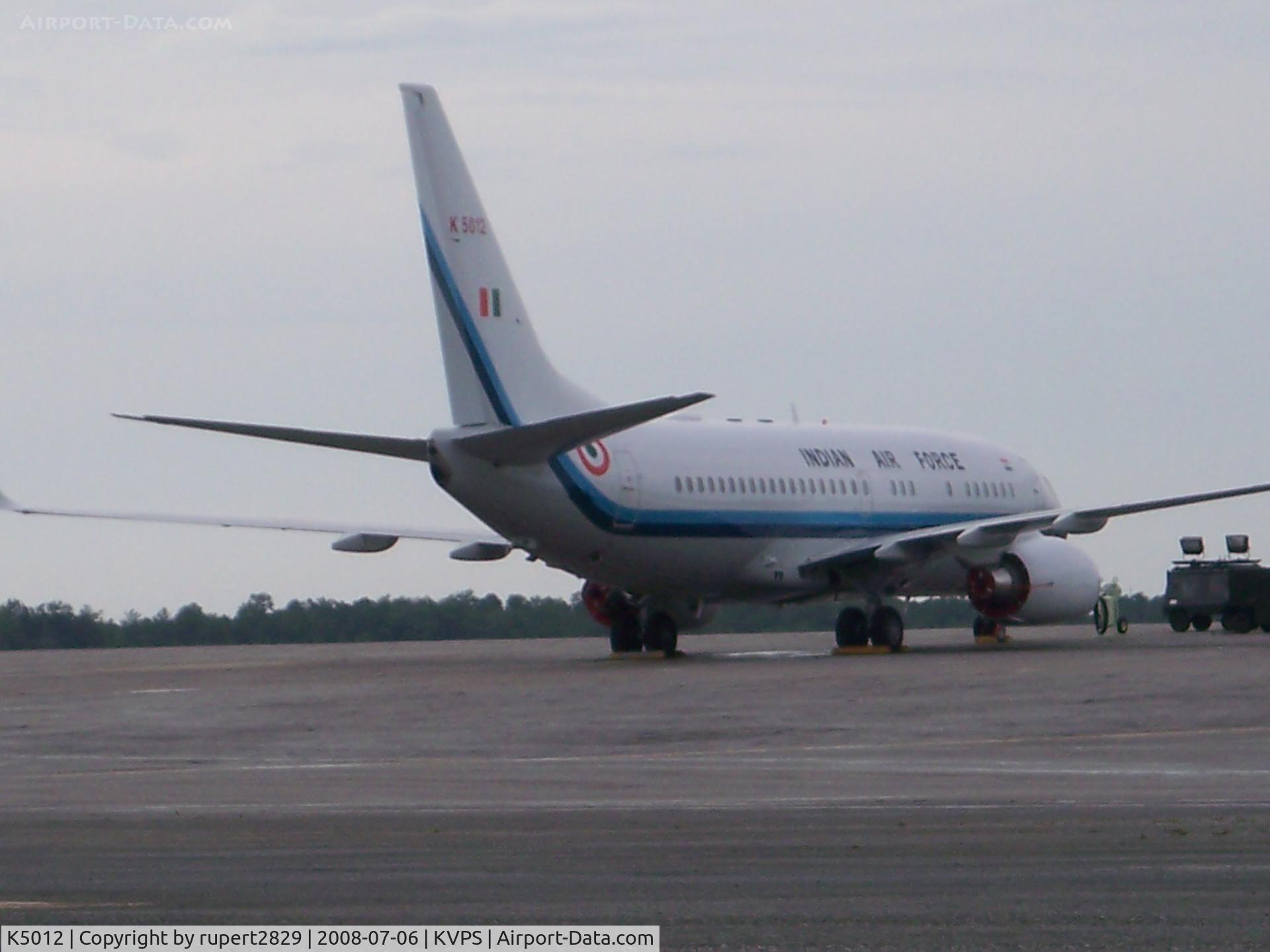 K5012, 2006 Boeing 737-7HI C/N 36106, Indian Airforce at Eglin AFB Fl