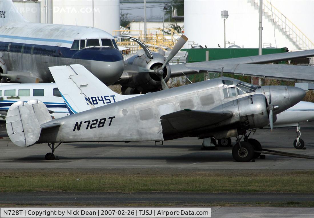 N728T, 1956 Beech E18S C/N BA-130, /