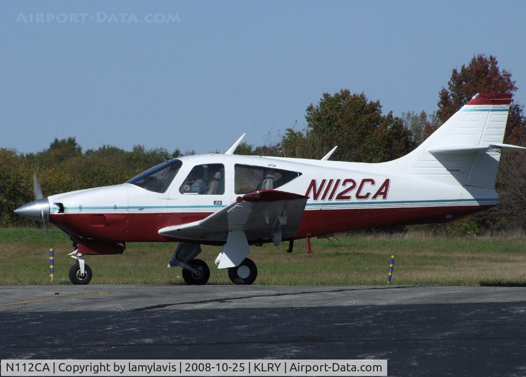 N112CA, 1972 Aero Commander 112 C/N 23, Taking off ouf of Harrisonville ,MO