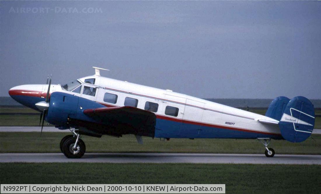 N992PT, 1959 Beech E18S C/N BA-442, Scanned from a slide