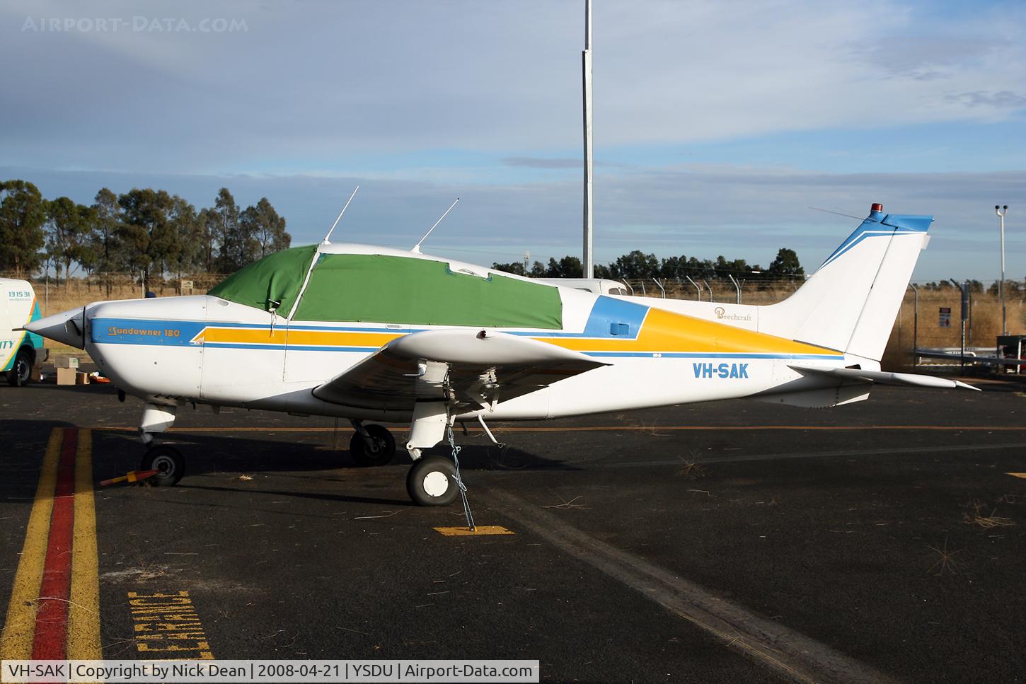 VH-SAK, 1974 Beech C23 Sundowner 180 Sundowner 180 C/N M-1538, /